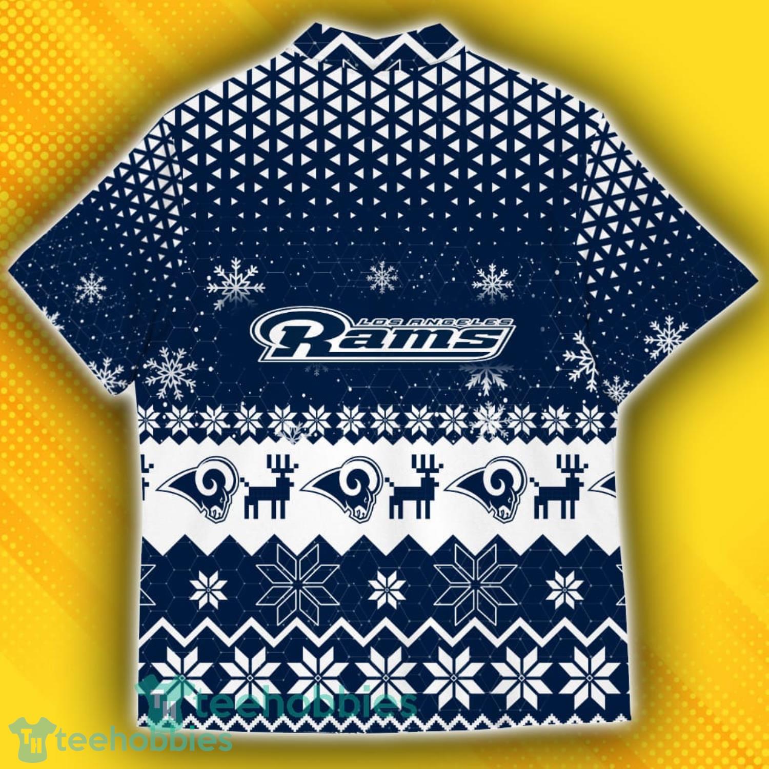 Los Angeles Rams Sports Football American Ugly Christmas Sweater Pattern Hawaiian Shirt Product Photo 3