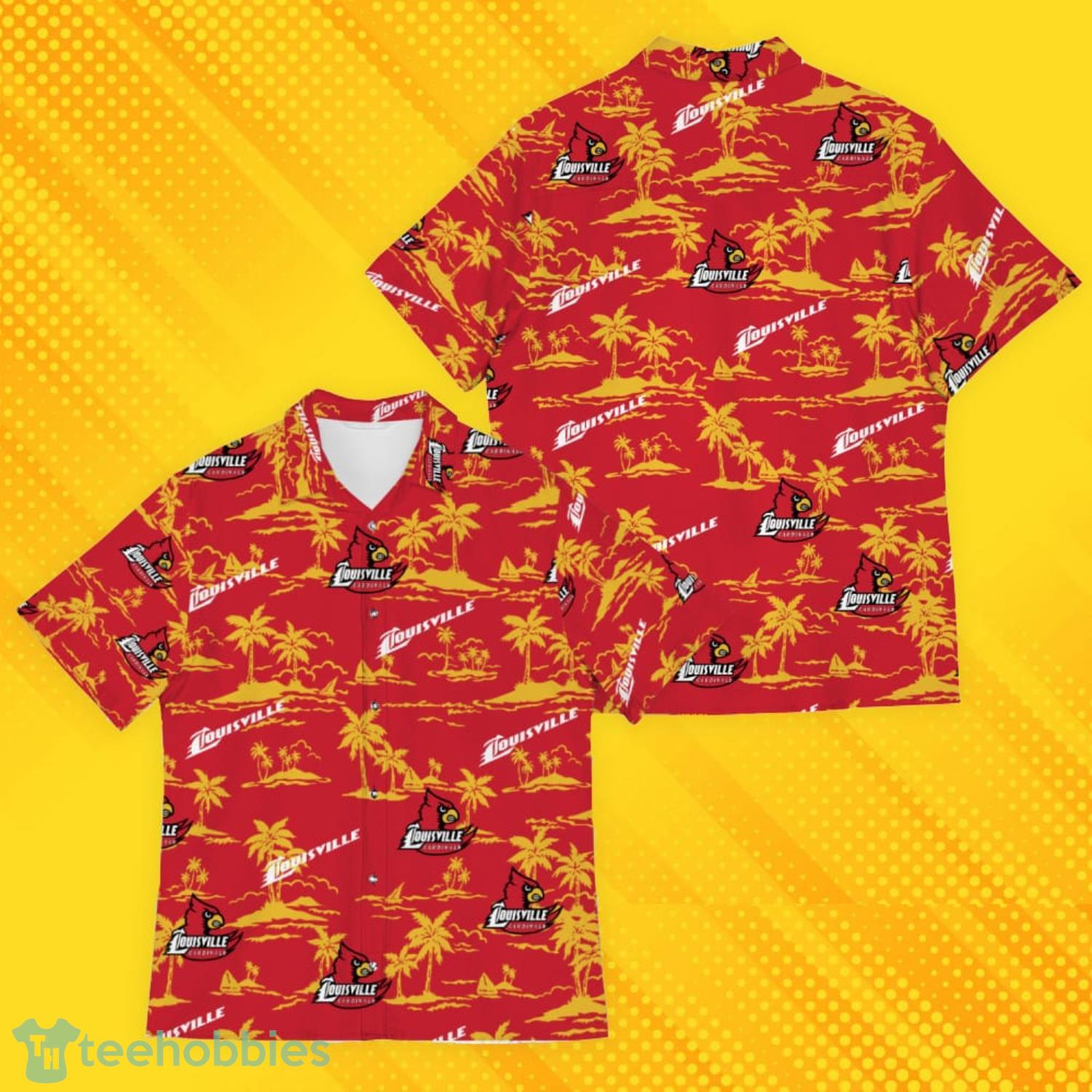 Louisville Cardinals Island Fans Pattern Tree Hawaiian Shirt Product Photo 4