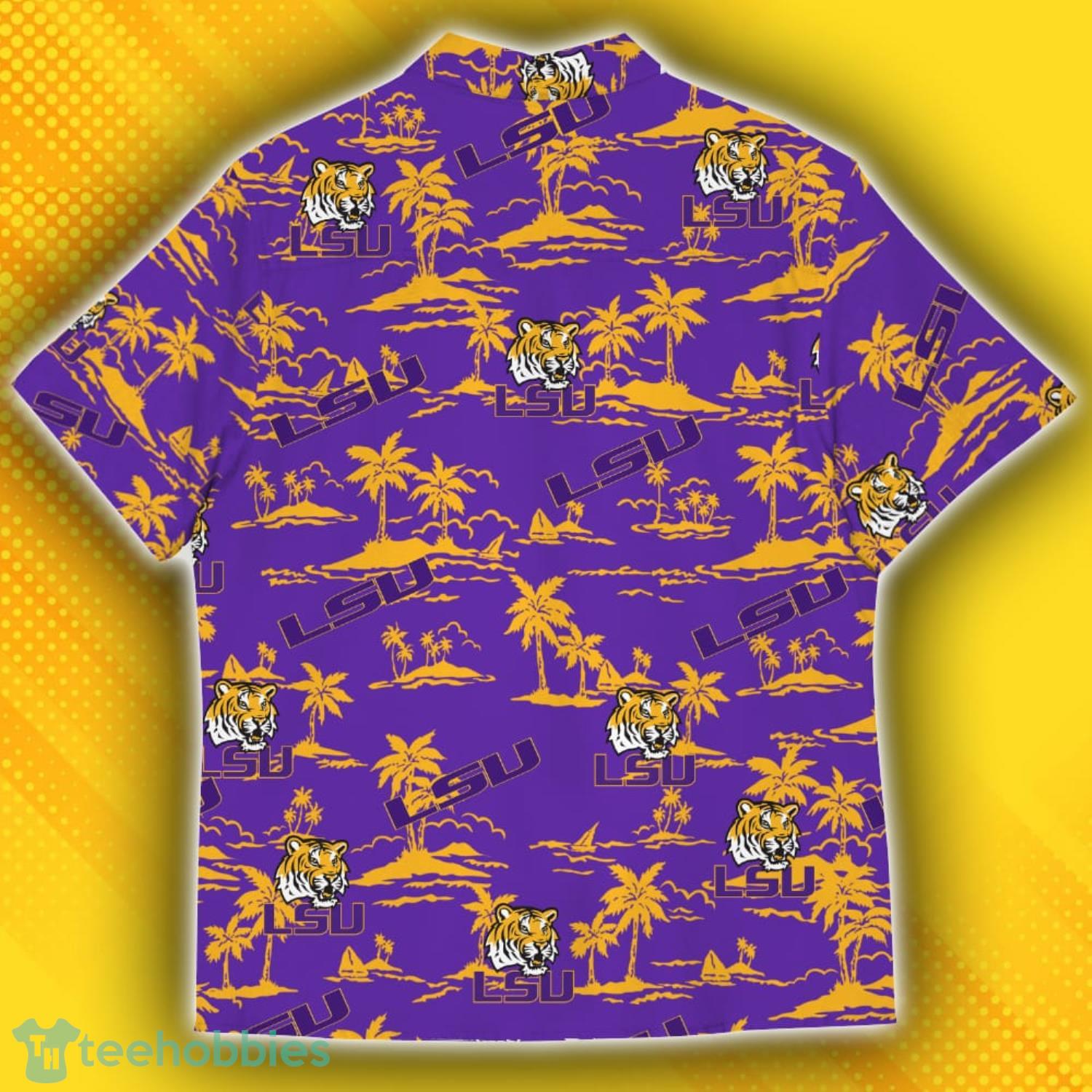 LSU Tigers Island Fans Pattern Tree Hawaiian Shirt Product Photo 3