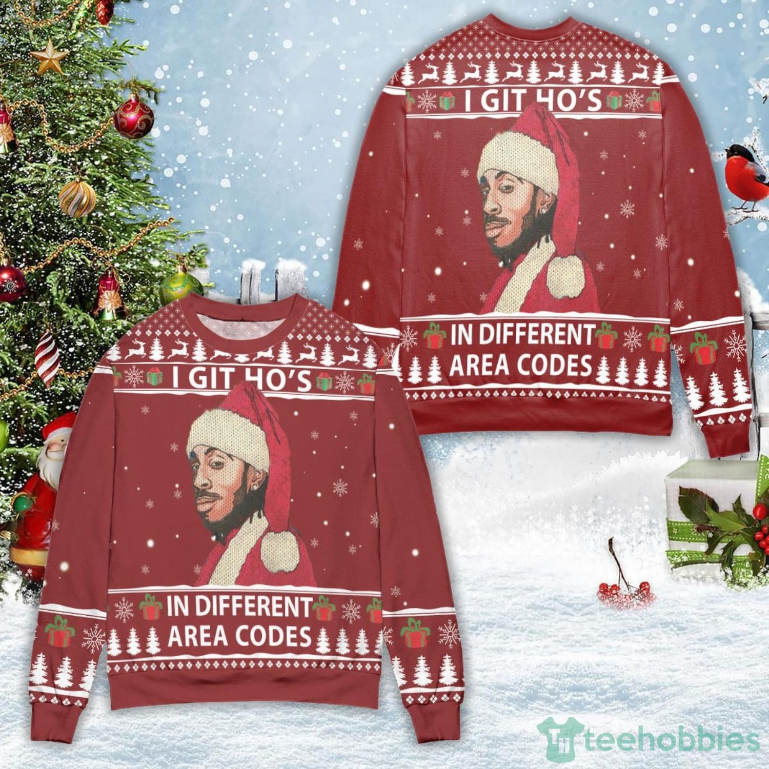 I got hos in different area codes christmas outlet sweater