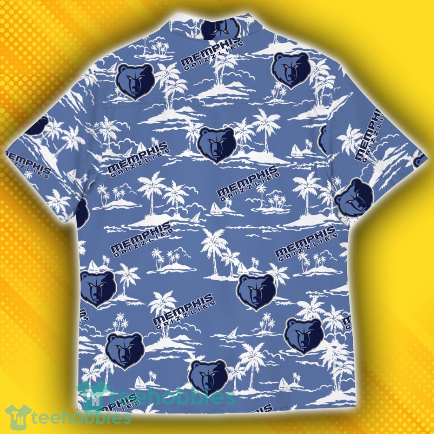 Memphis Grizzlies Island Pattern Tree Hawaiian Shirt Product Photo 3