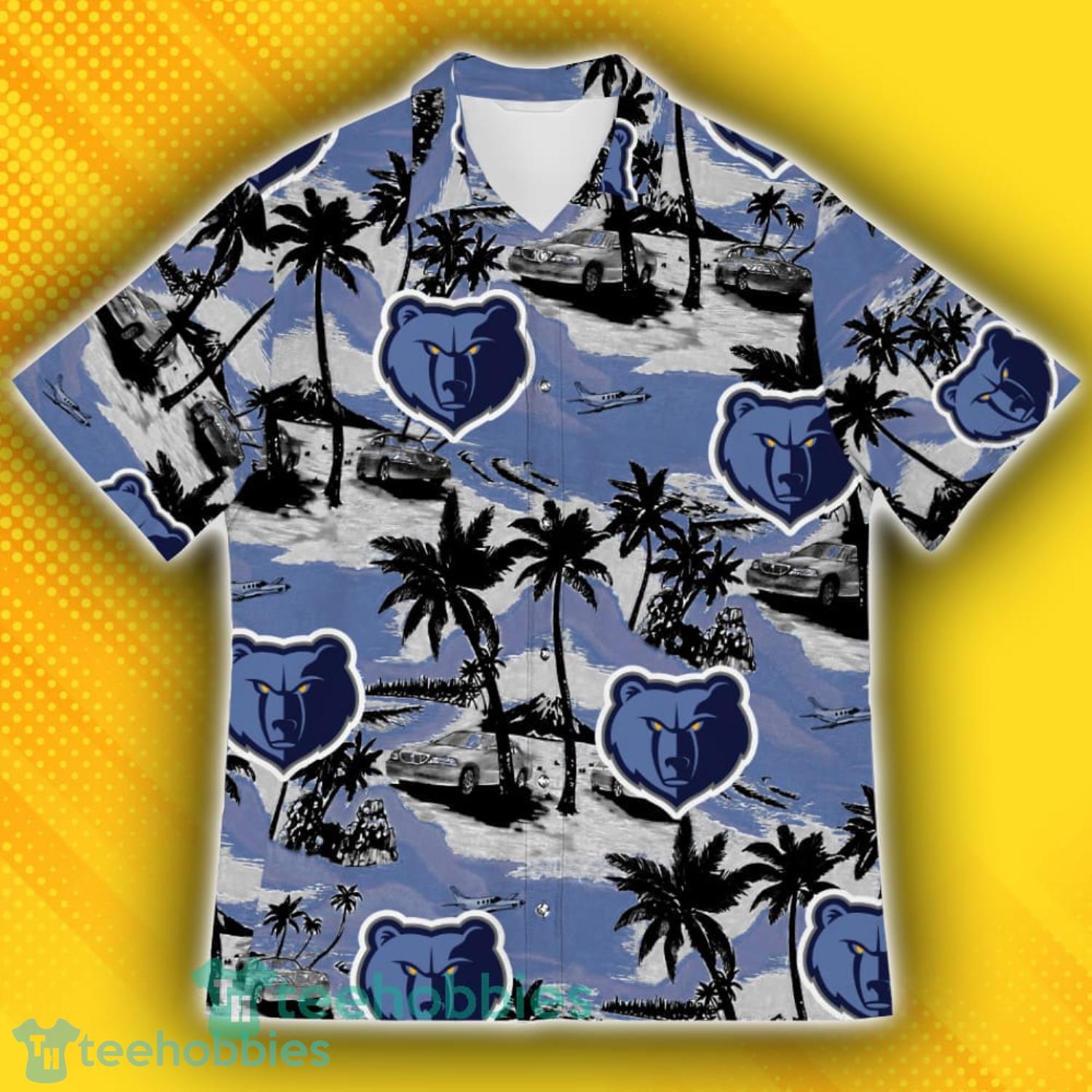 Memphis Grizzlies Sports American Tropical Patterns Hawaiian Shirt Product Photo 2