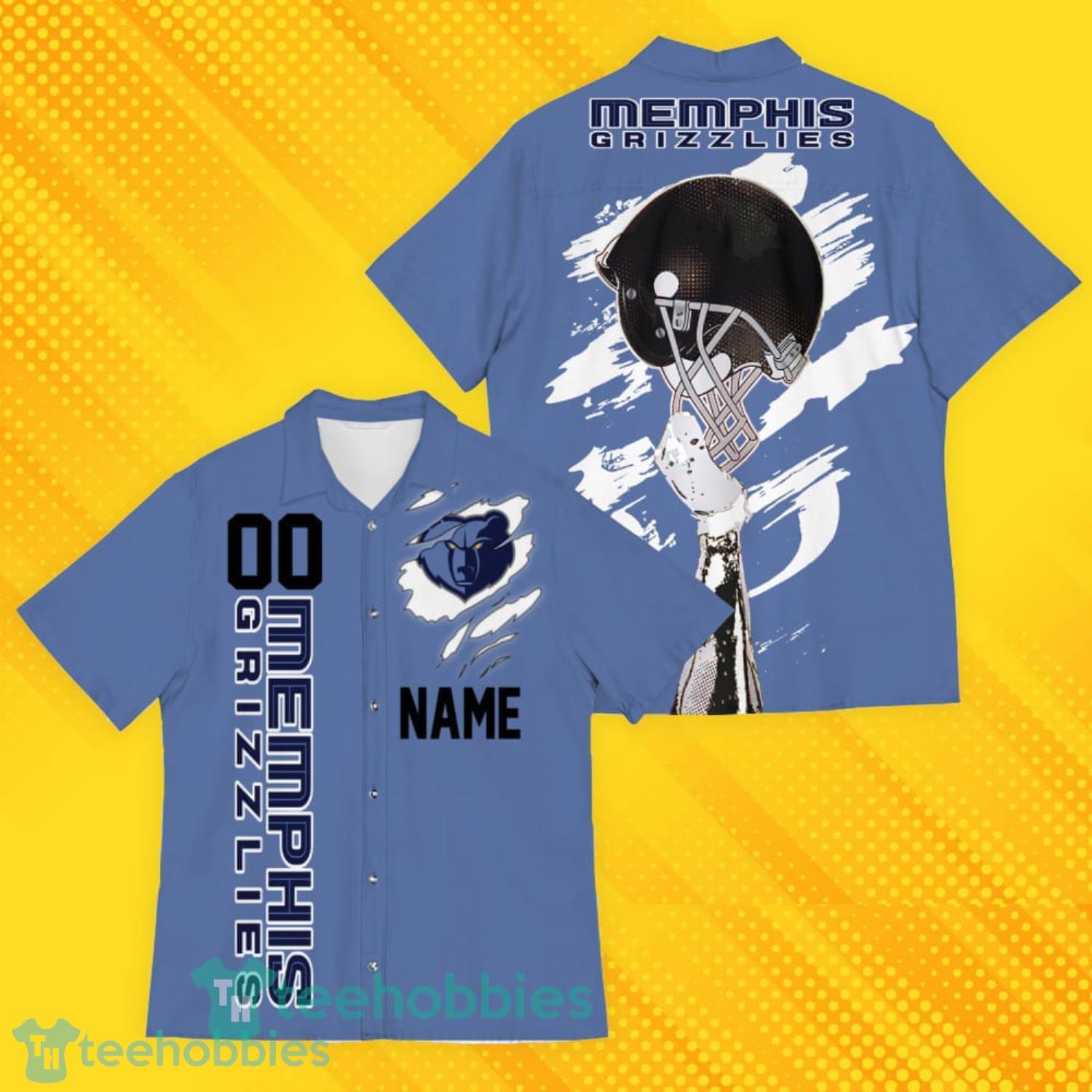 Memphis Grizzlies Sports Custom Name And Number American Hawaiian Shirt For Fans Product Photo 4
