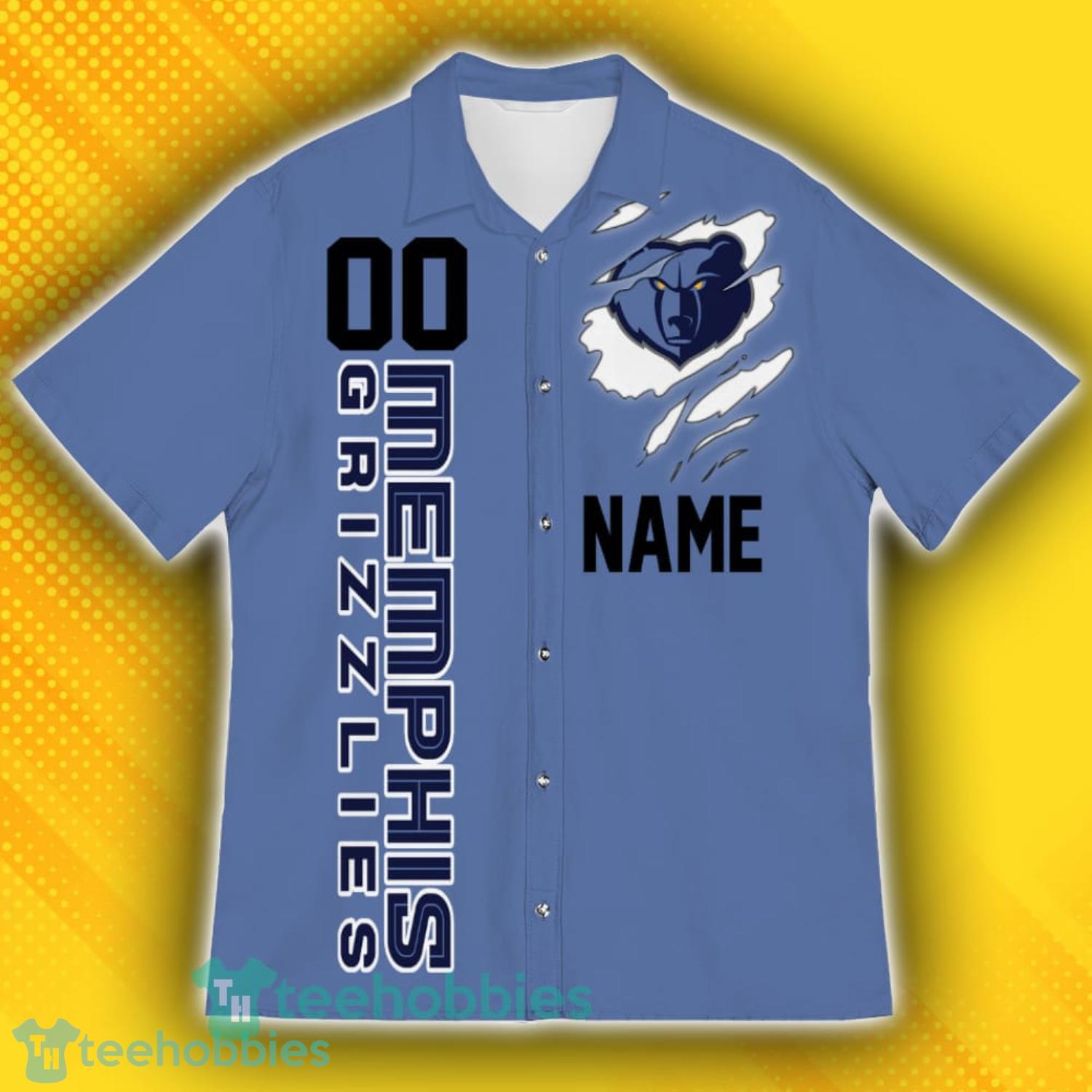 Memphis Grizzlies Sports Custom Name And Number American Hawaiian Shirt For Fans Product Photo 5