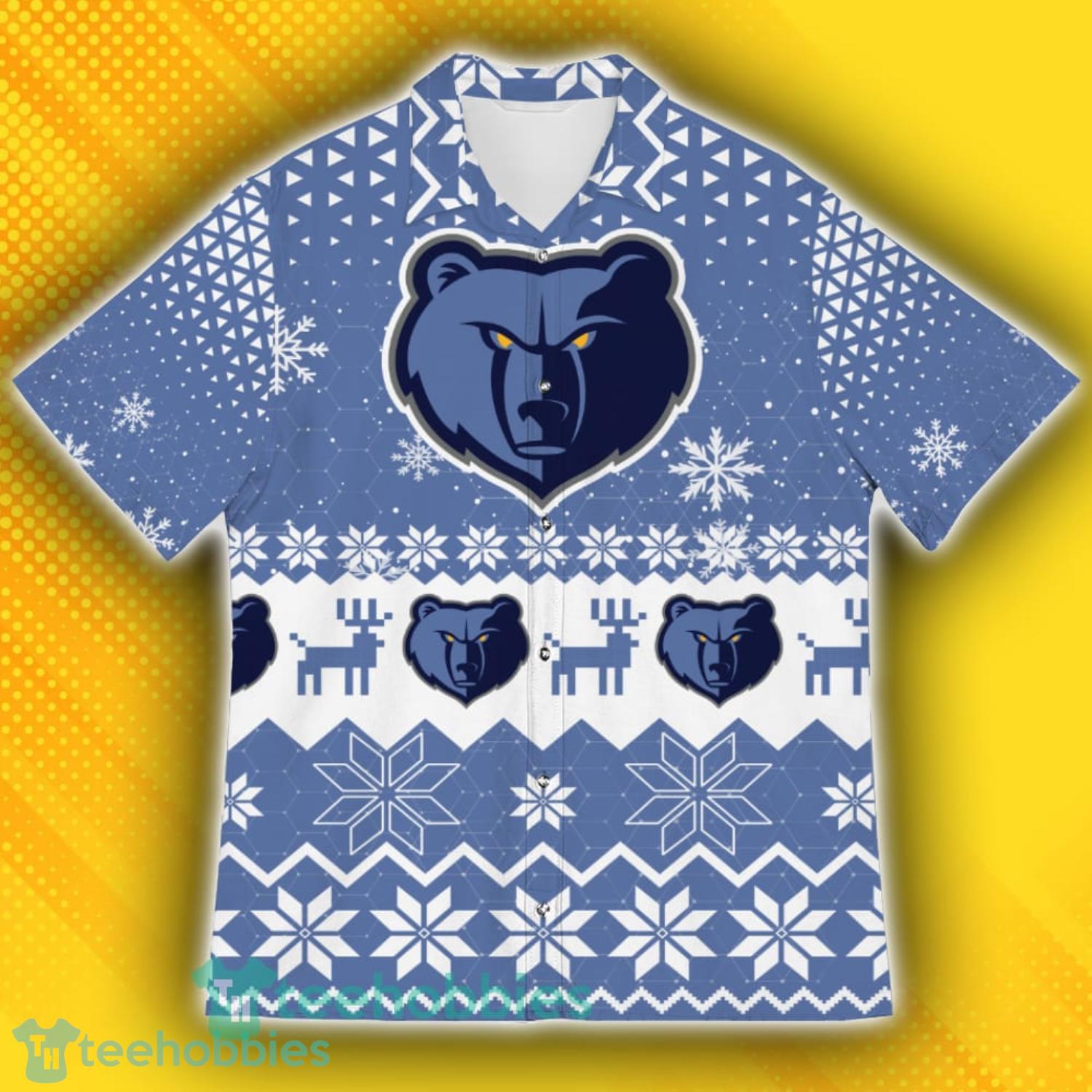 Memphis Grizzlies Sports Football American Ugly Christmas Sweater Pattern Hawaiian Shirt Product Photo 2
