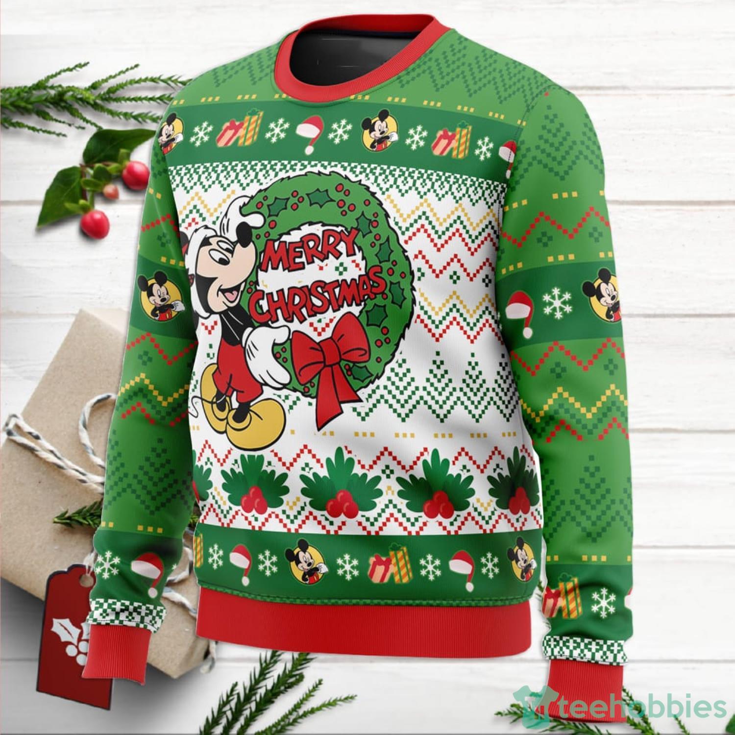 Mickey Mouse Dabbing Disney Christmas Ugly Sweater Mens - T-shirts Low Price
