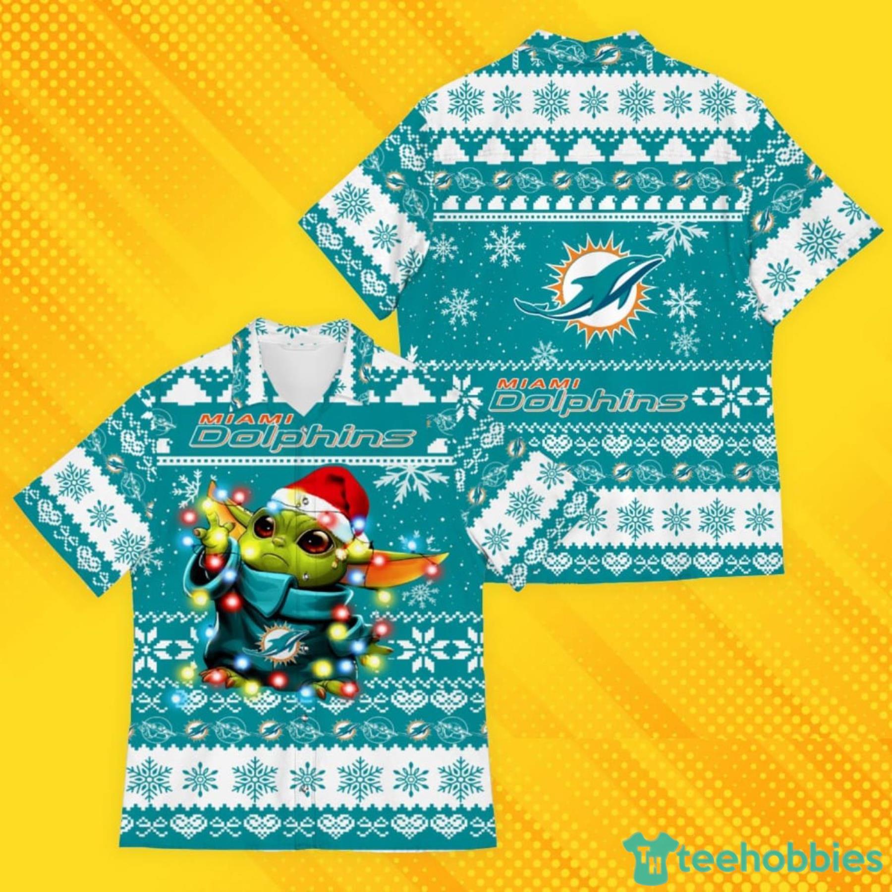 Miami Dolphins Christmas Pattern Ugly Christmas Sweater