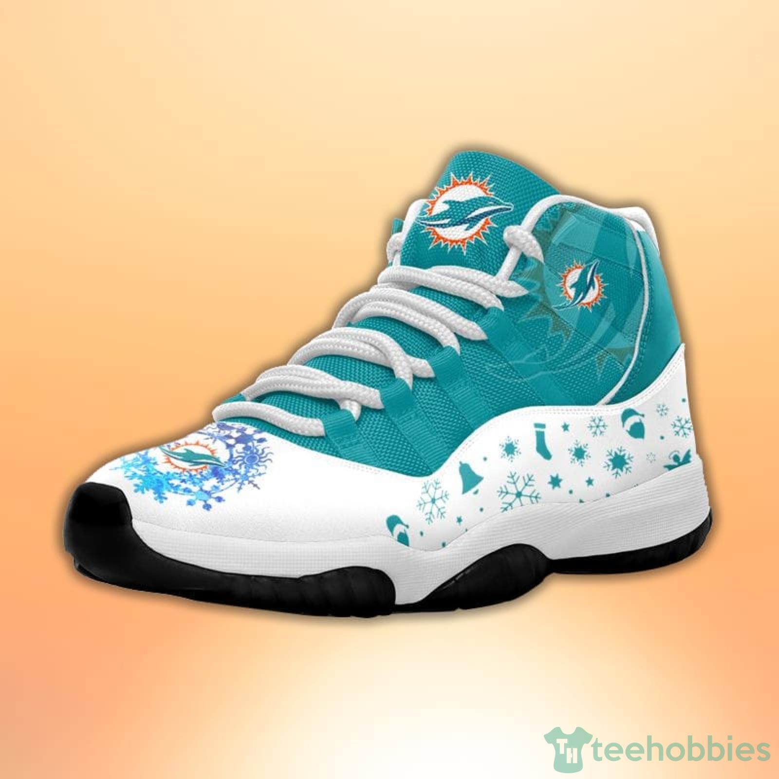 Miami Dolphins Skull Pattern Style Sneaker Air Jordan 11 Shoes