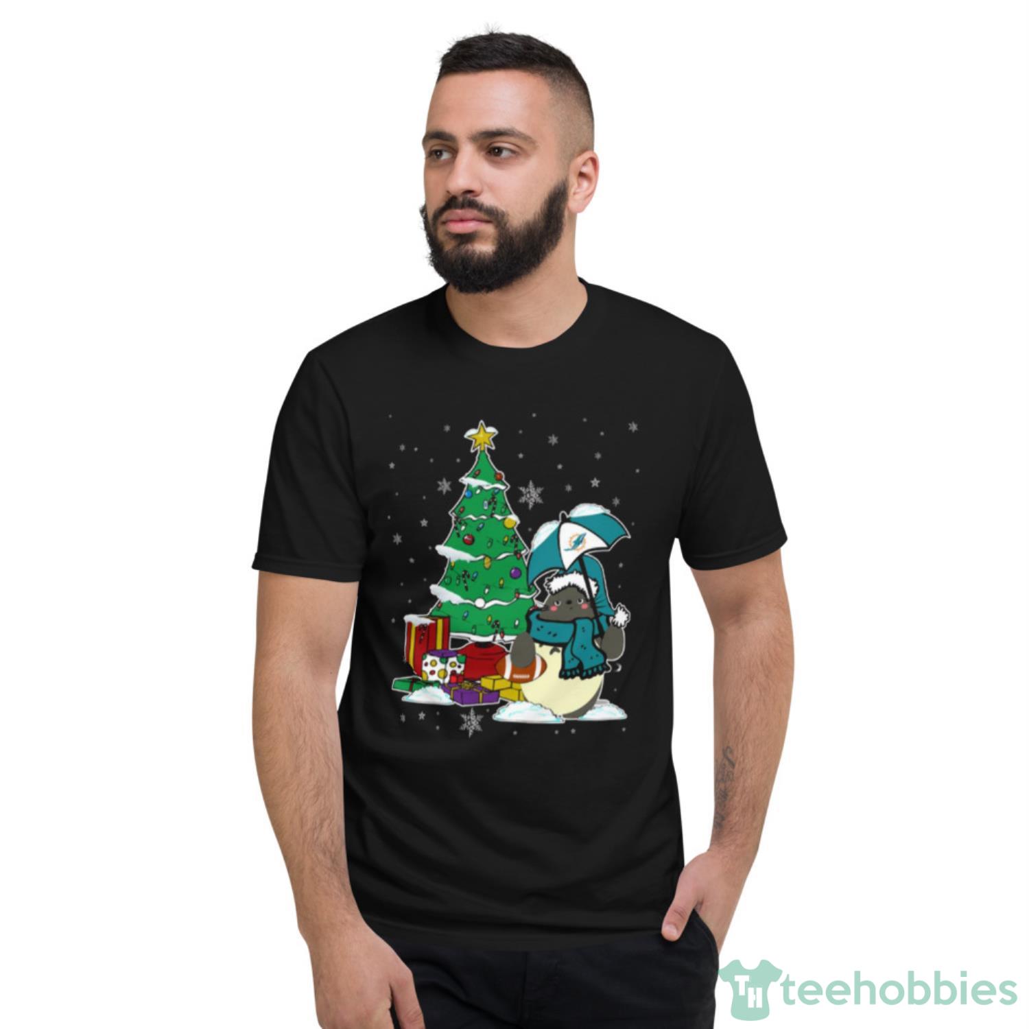 Miami Dolphins NFL Football Cute Tonari No Totoro Christmas Shirt