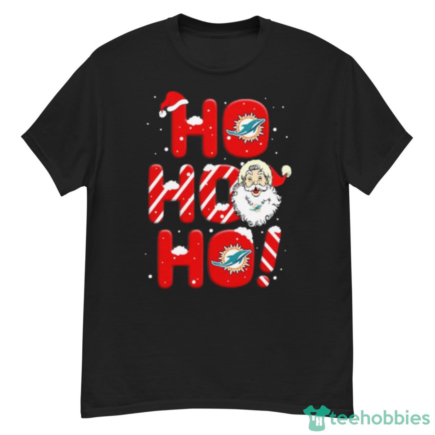 Christmas Gift Miami Dolphins Ho Ho Ho Christmas Funny Santa Claus