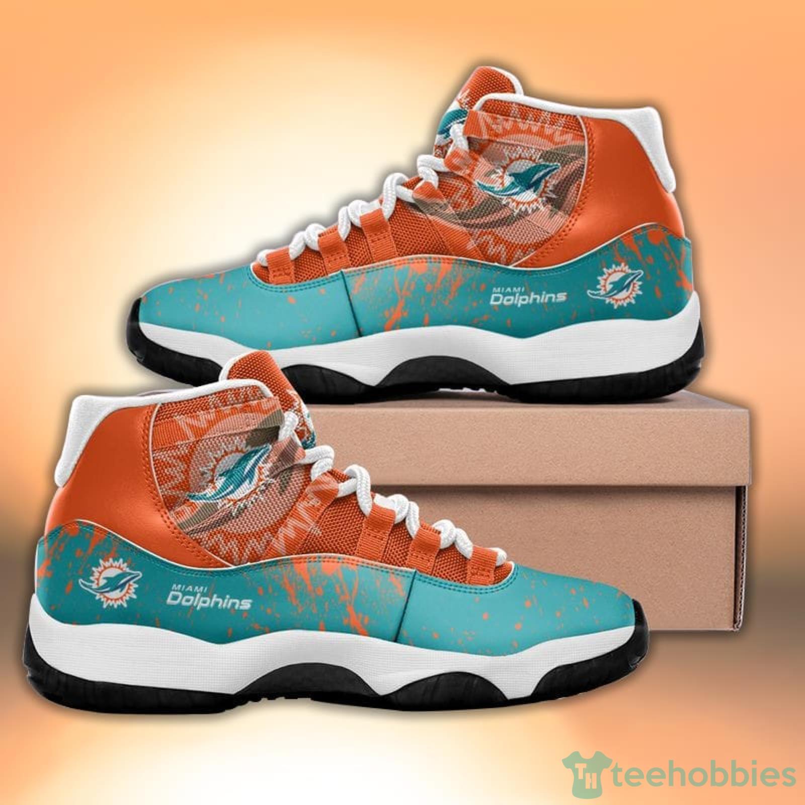 Miami Dolphins Sport Team Air Jordan 13 Shoes For Men And Women - Banantees