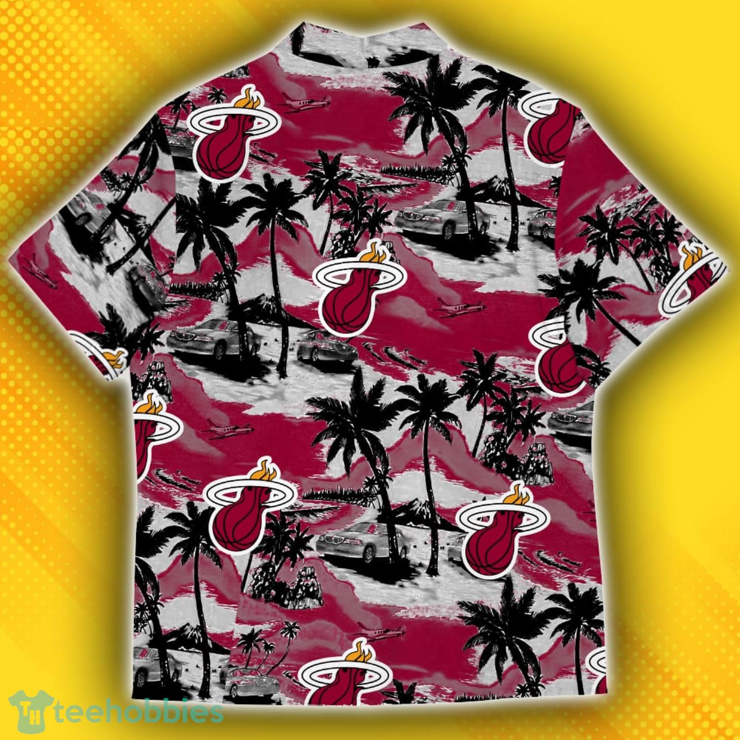 Miami Heat Sports American Tropical Patterns Hawaiian Shirt Product Photo 3