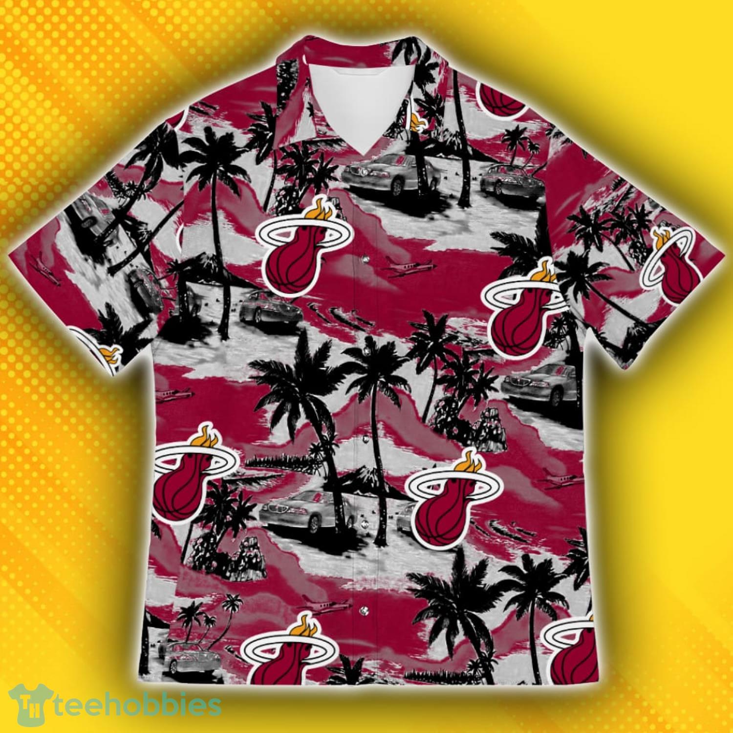 Miami Heat Sports American Tropical Patterns Hawaiian Shirt Product Photo 5