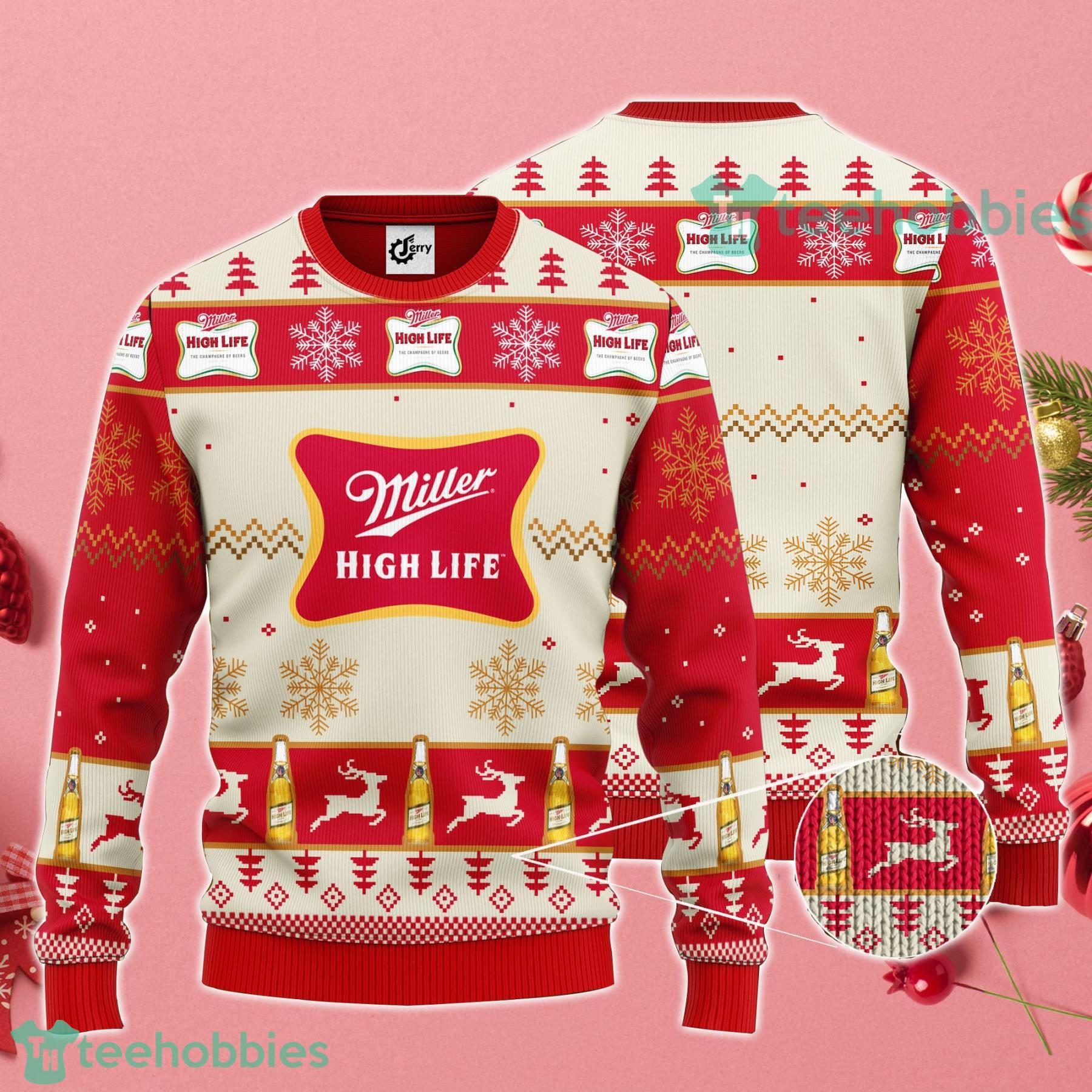 Miller high life deals christmas sweater