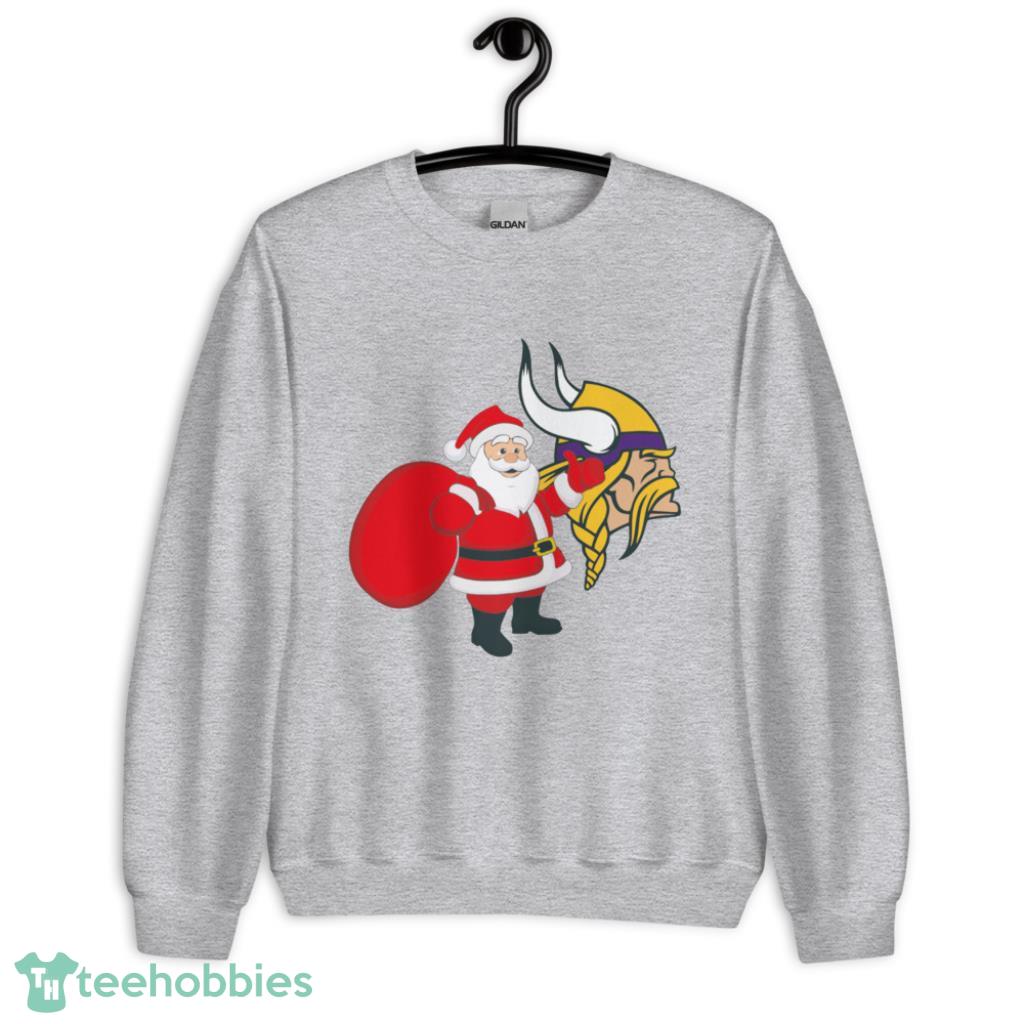 Minnesota Vikings NFL Santa Claus Christmas Shirt - Unisex Heavy Blend Crewneck Sweatshirt