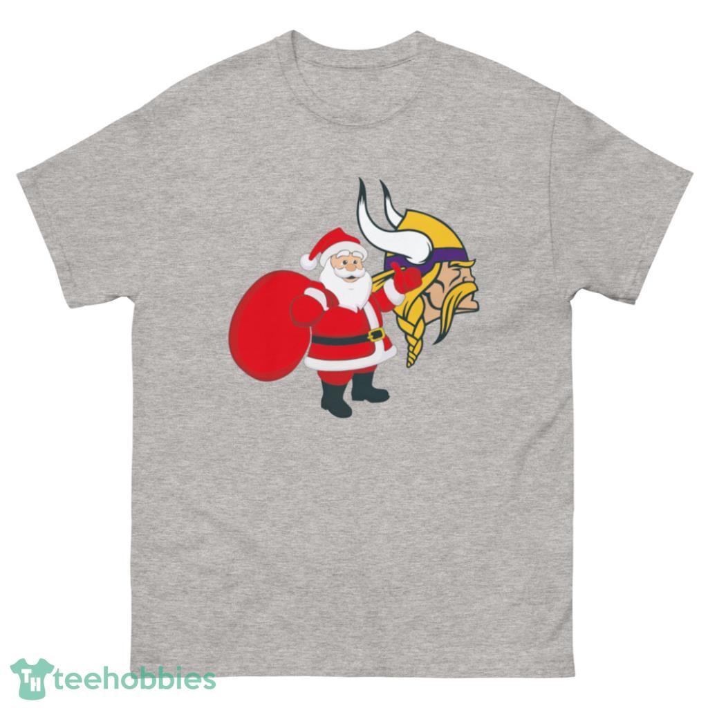 Minnesota Vikings NFL Santa Claus Christmas Shirt - 500 Men’s Classic Tee Gildan
