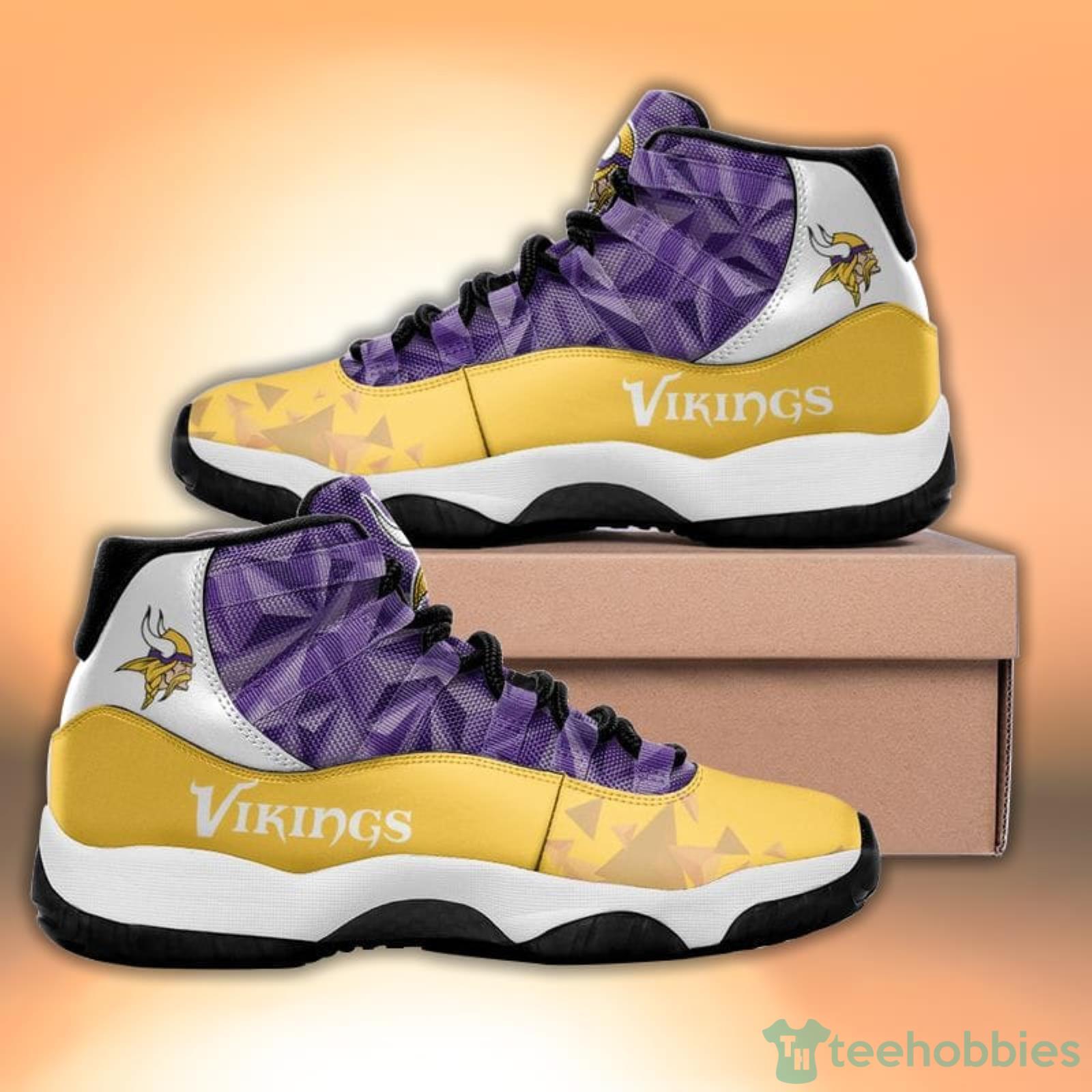 Minnesota Vikings Diamond Pattern Style Sneaker Air Jordan 11