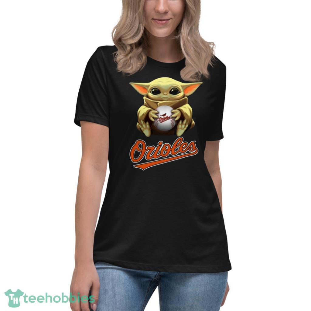 MLB Baseball Baltimore Orioles Star Wars Baby Yoda T Shirt