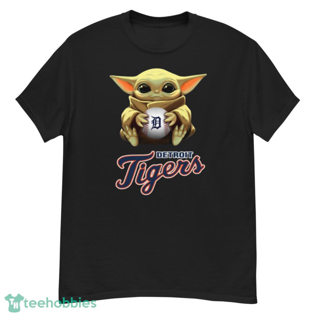MLB Baseball Detroit Tigers Star Wars Baby Yoda T Shirt