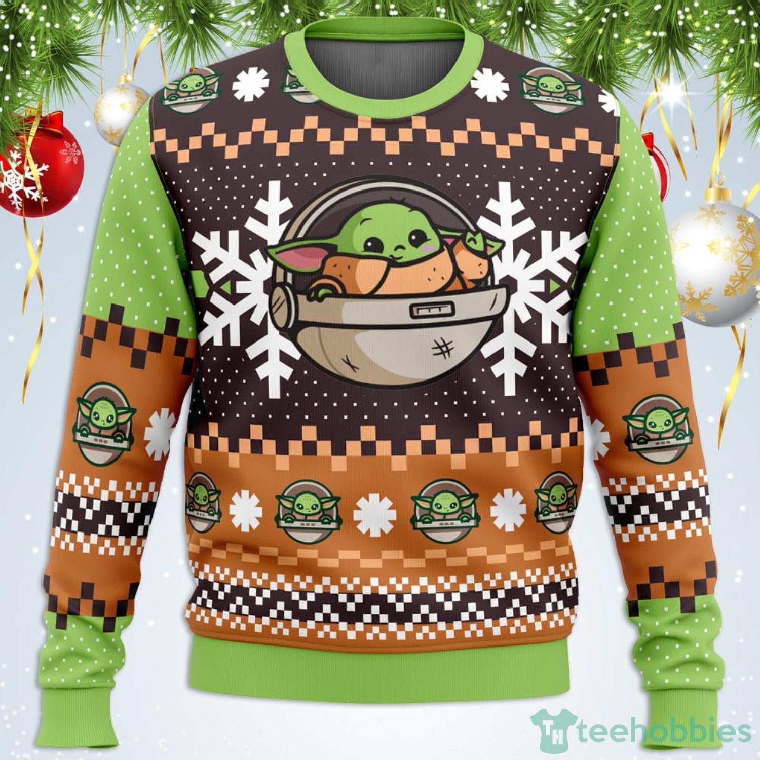 New Baby Yoda Star Wars Ugly Christmas Sweater For Men And