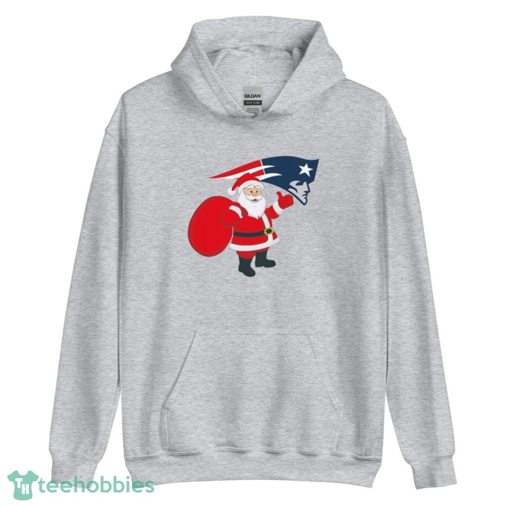 New England Patriots NFL Santa Claus Christmas Shirt - Unisex Heavy Blend Hooded Sweatshirt