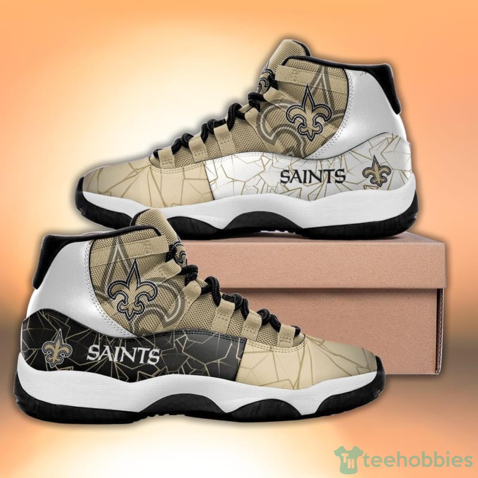New Orleans Saints Diamond Pattern Style Sneaker Air Jordan 11 Shoes Product Photo 4 New Orleans Saints Diamond Pattern Style Sneaker Air Jordan 11 Shoes Product Photo 4