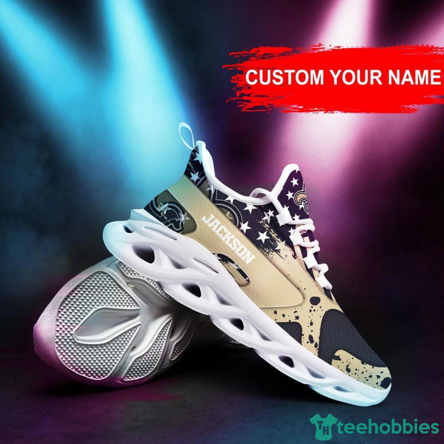 New Orleans Saints NFL Max Soul Shoes Custom Name Sneakers