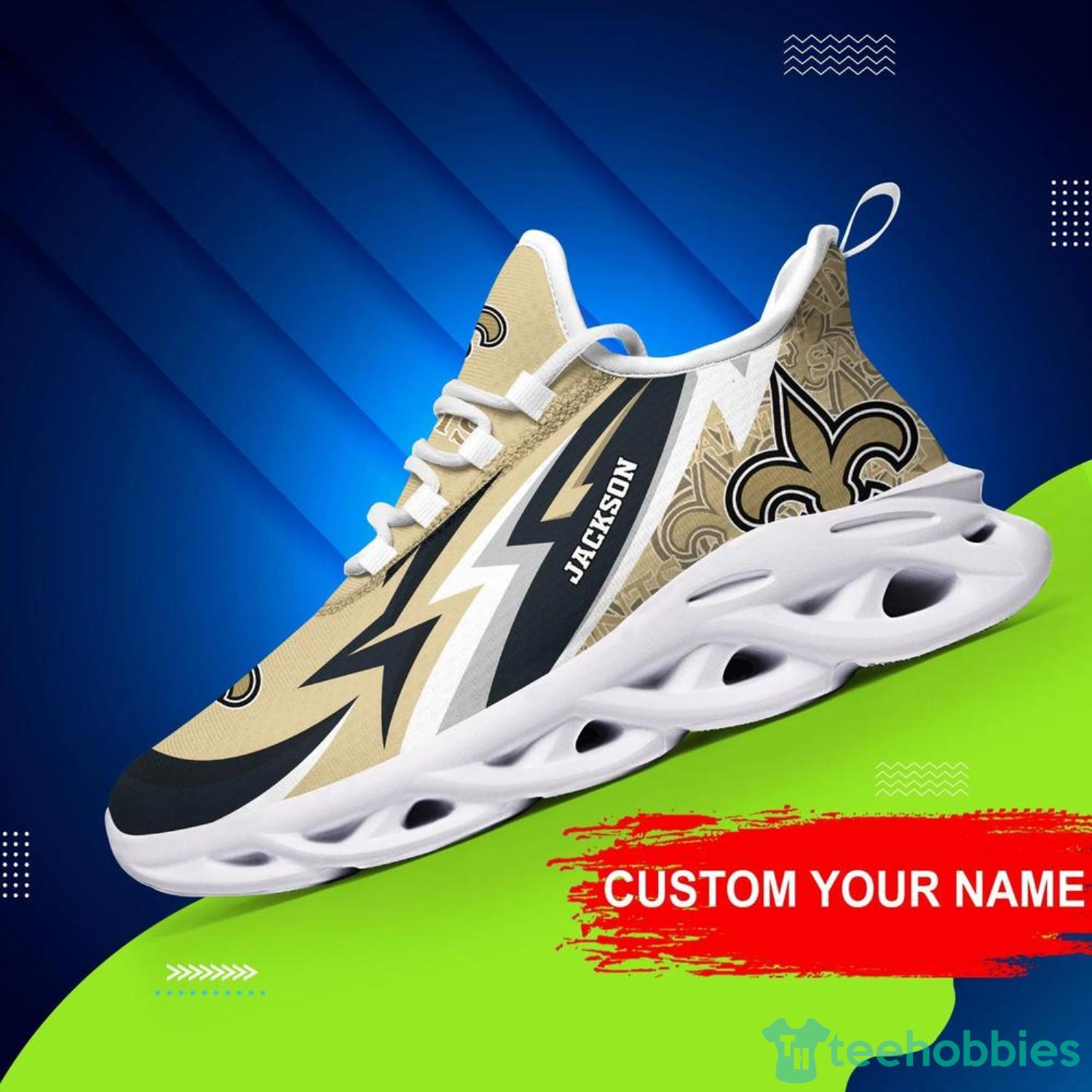 New Orleans Saints NFL Max Soul Shoes Custom Name Sneakers