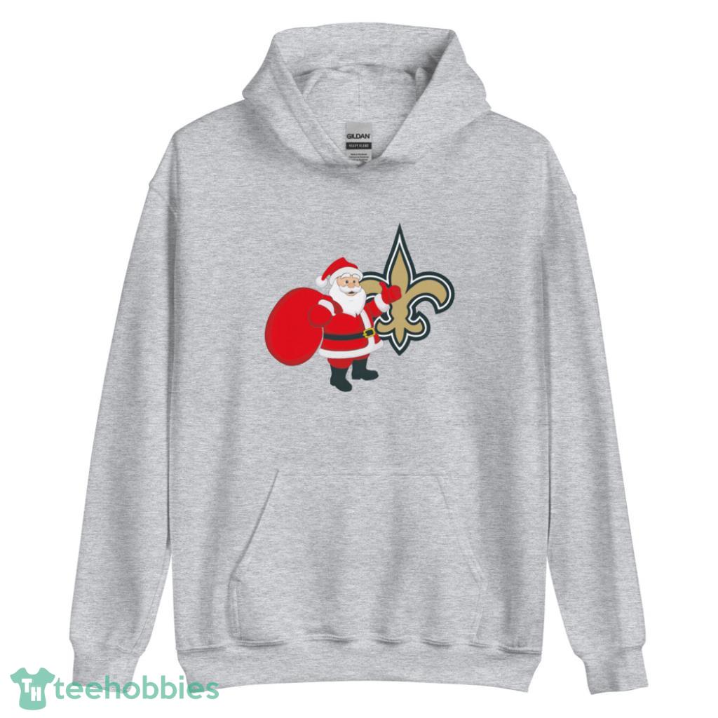 New Orleans Saints NFL Santa Claus Christmas Shirt - Unisex Heavy Blend Hooded Sweatshirt