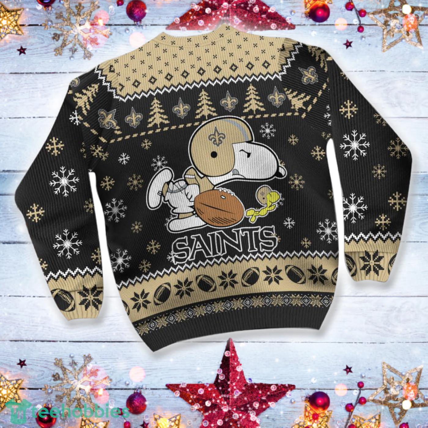 New Orleans Saints Snoopy NFL Christmas Ugly Sweater Gift For Fans