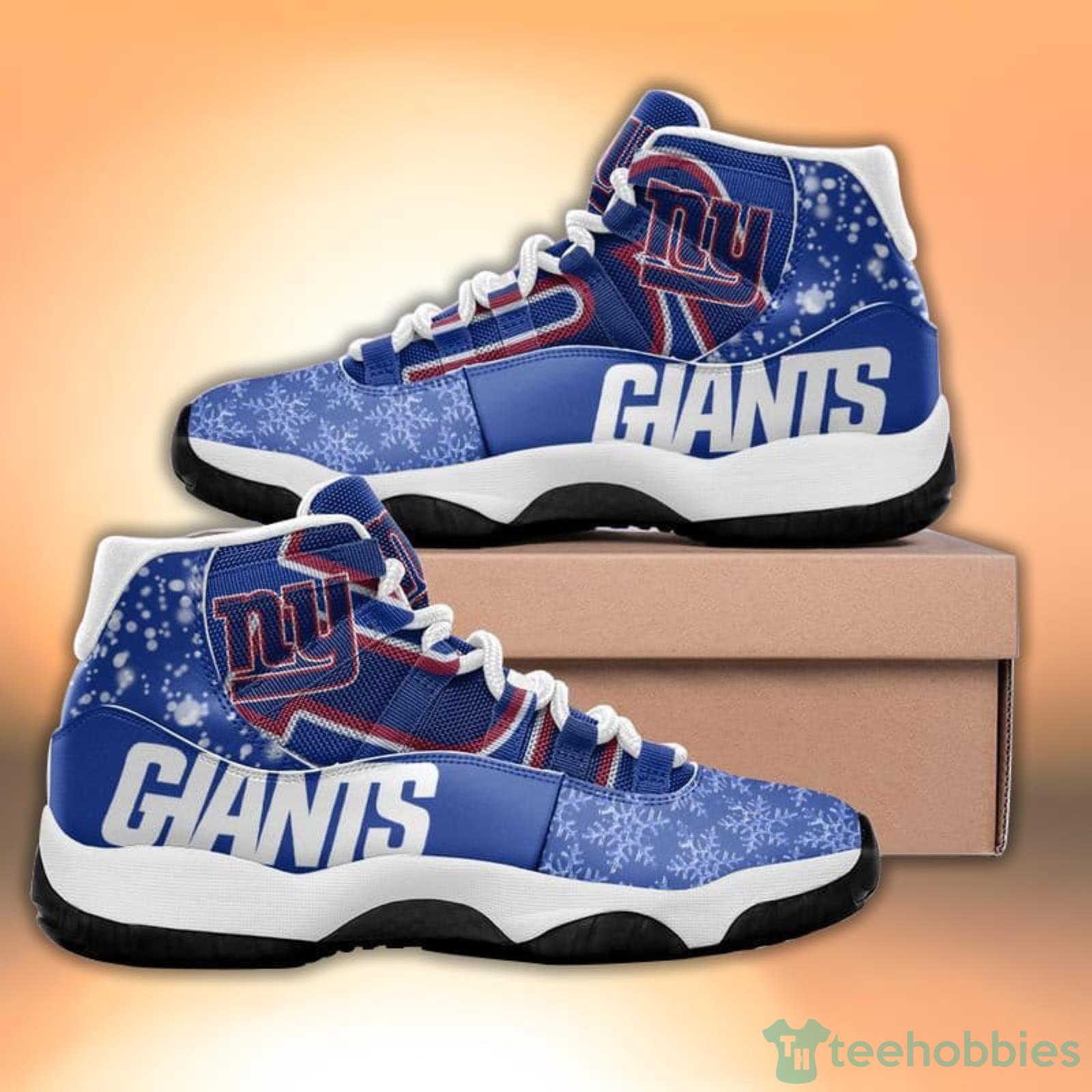 New York Giants Team Air Jordan 13 Sneaker Shoes For Fans