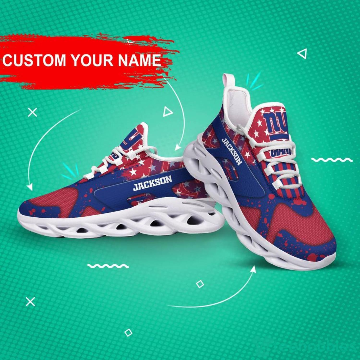 New York Giants NFL Max Soul Shoes American Flag Custom Name Sneakers For Men And Women - New York Giants NFL Max Soul Shoes Custom Name, Sneakers Hot Trending Personalized Gifts For NFL Fans_2 New York Giants NFL Max Soul Shoes American Flag Custom Name Sneakers For Men And Women - New York Giants NFL Max Soul Shoes Custom Name, Sneakers Hot Trending Personalized Gifts For NFL Fans_2