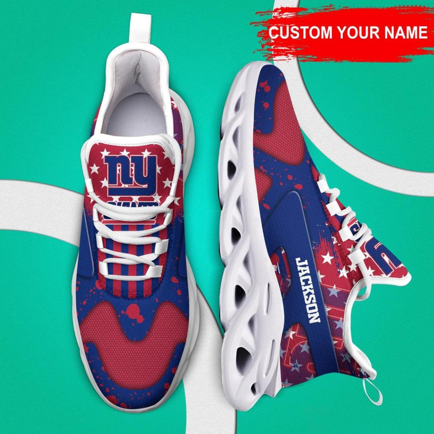 New York Giants NFL Max Soul Shoes American Flag Custom Name Sneakers For Men And Women - New York Giants NFL Max Soul Shoes Custom Name, Sneakers Hot Trending Personalized Gifts For NFL Fans_4 New York Giants NFL Max Soul Shoes American Flag Custom Name Sneakers For Men And Women - New York Giants NFL Max Soul Shoes Custom Name, Sneakers Hot Trending Personalized Gifts For NFL Fans_4