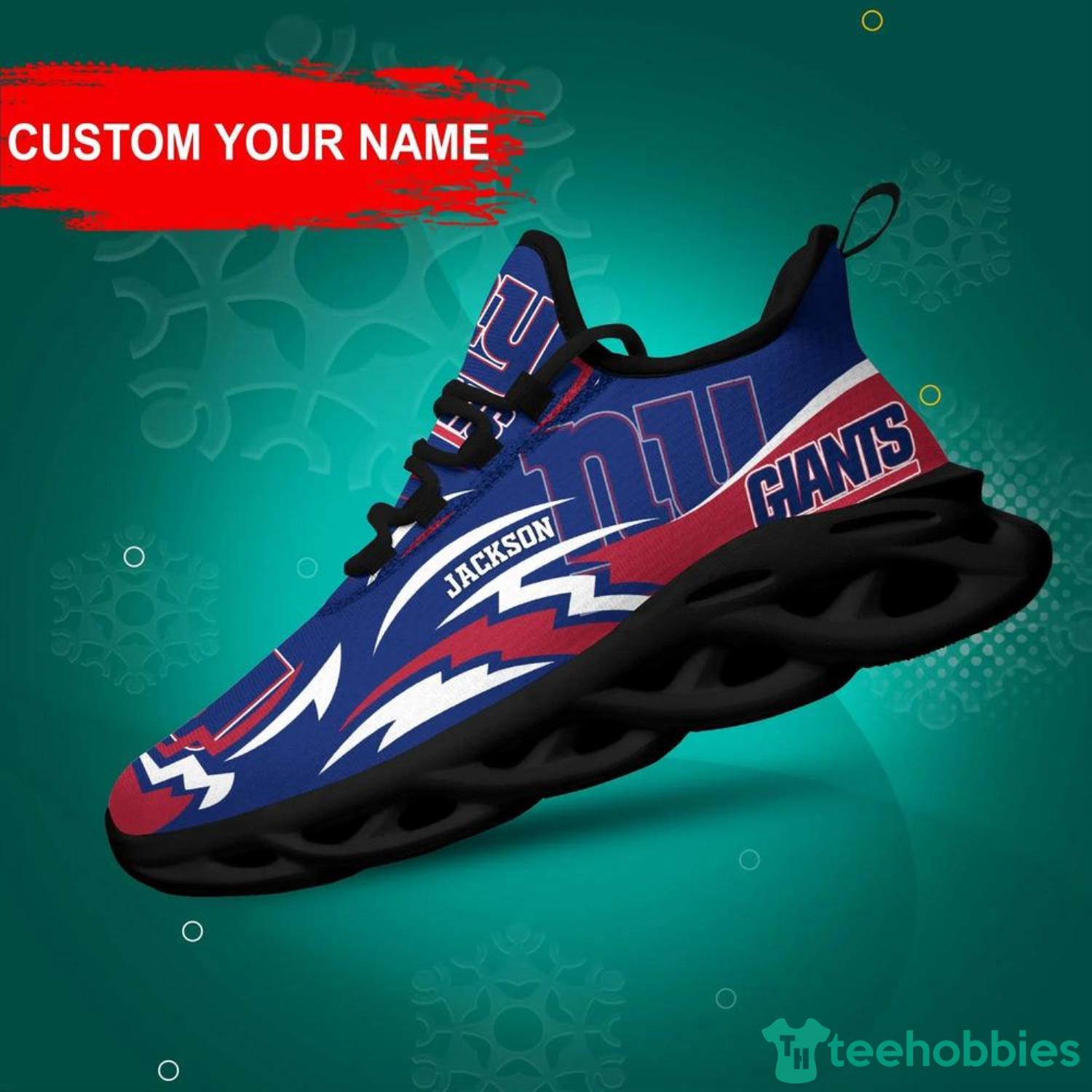 New York Giants NFL Max Soul Shoes Custom Name Sneakers For Fans - New York Giants NFL Max Soul Shoes Custom Name, Sneakers Hot Trending Personalized Gifts For NFL Fans_1
