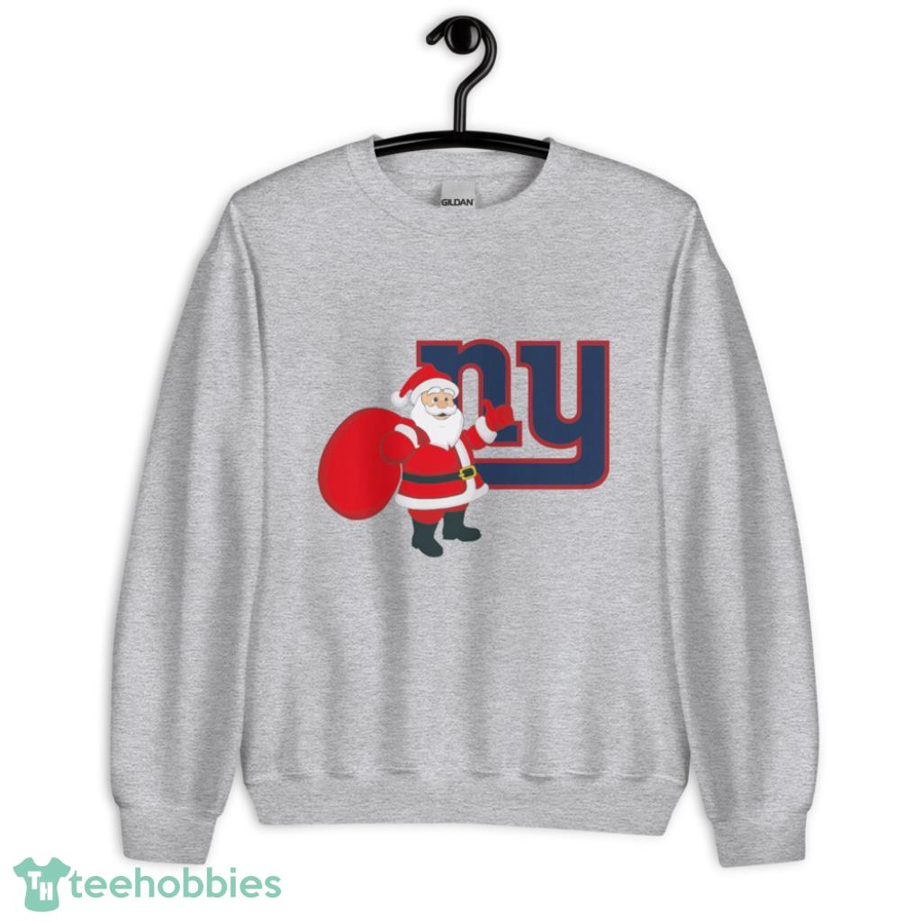 New York Giants NFL Santa Claus Christmas Shirt - Unisex Heavy Blend Crewneck Sweatshirt