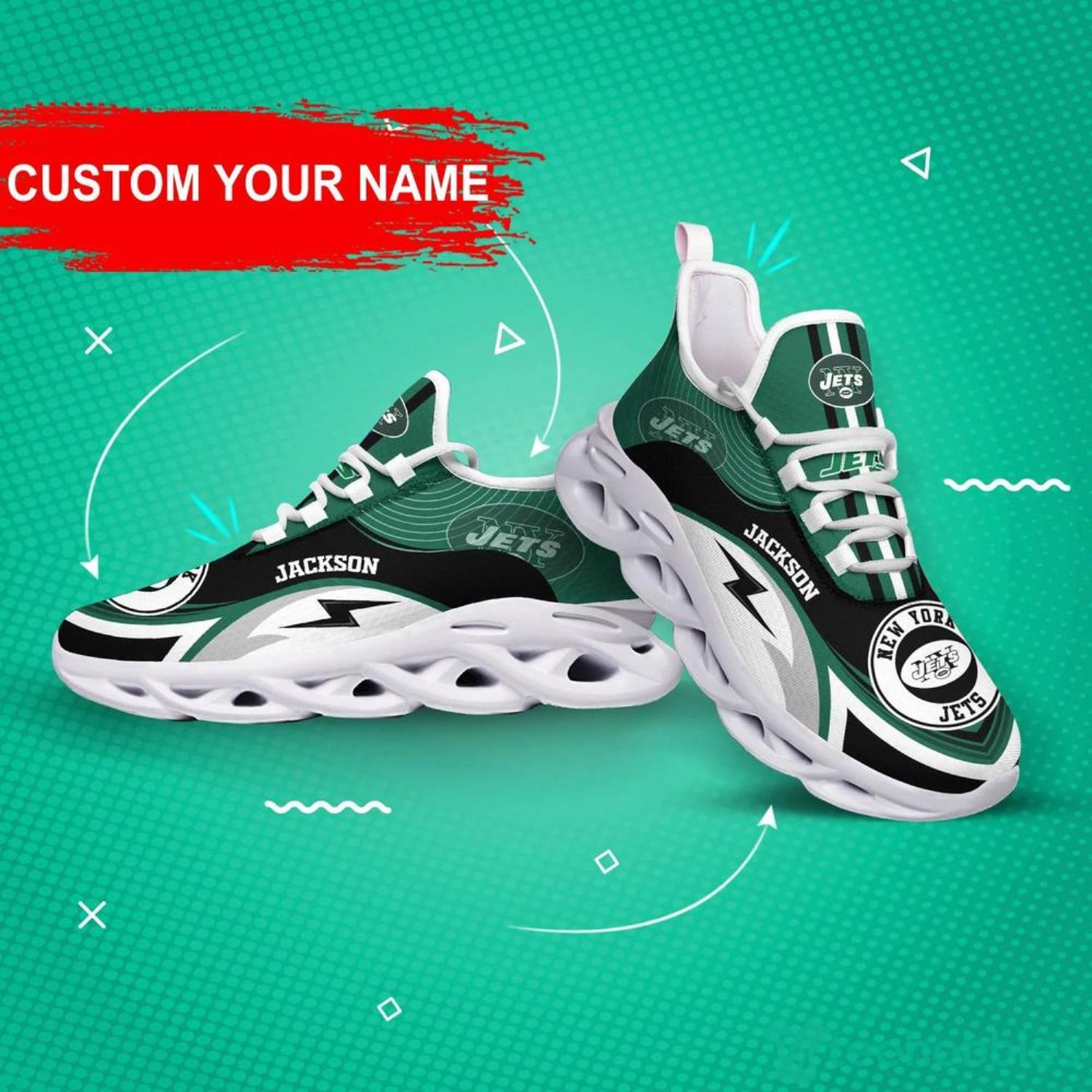 These New York Jets Nike running shoes are awesome