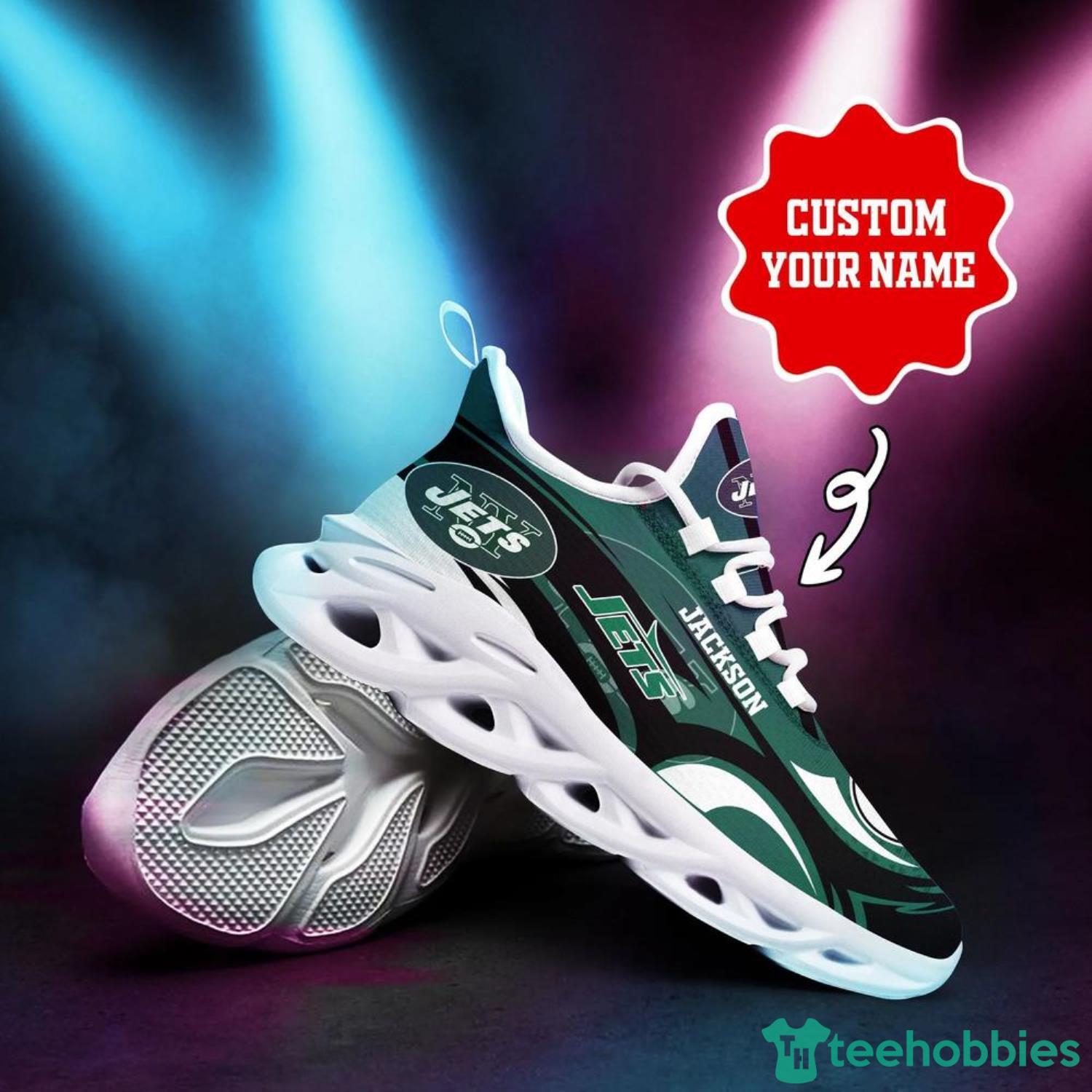 New York Jets NFL Black Max Soul Shoes - Freedomdesign