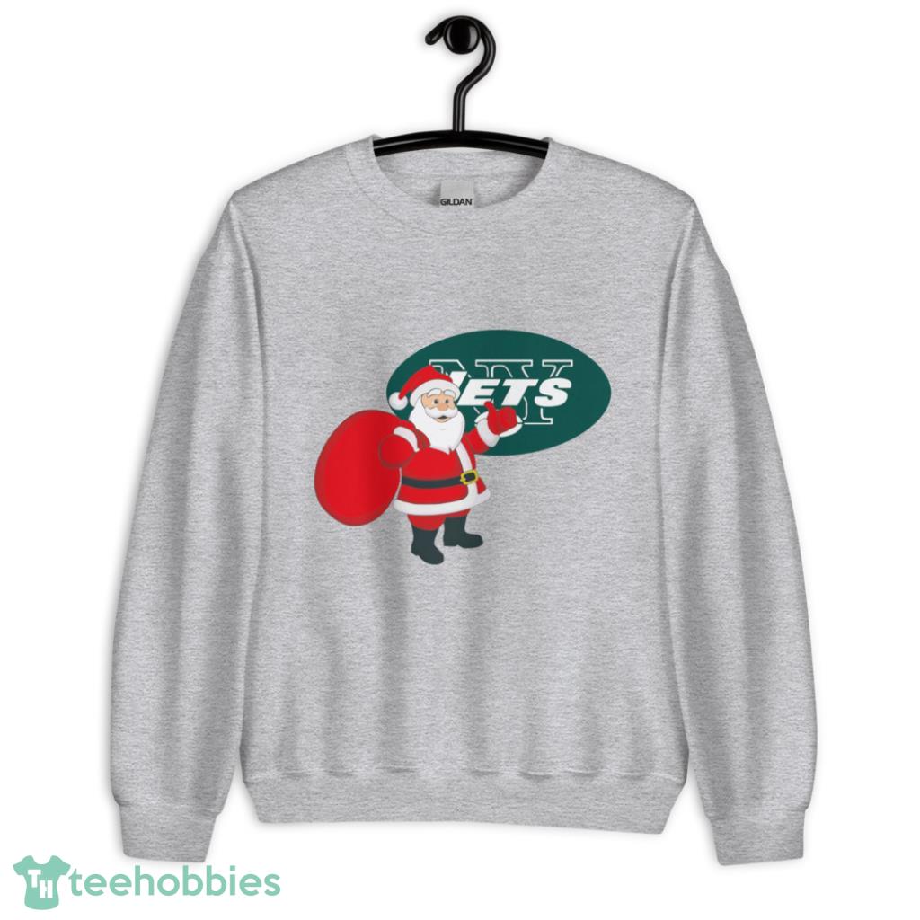 New York Jets NFL Santa Claus Christmas Shirt - Unisex Heavy Blend Crewneck Sweatshirt