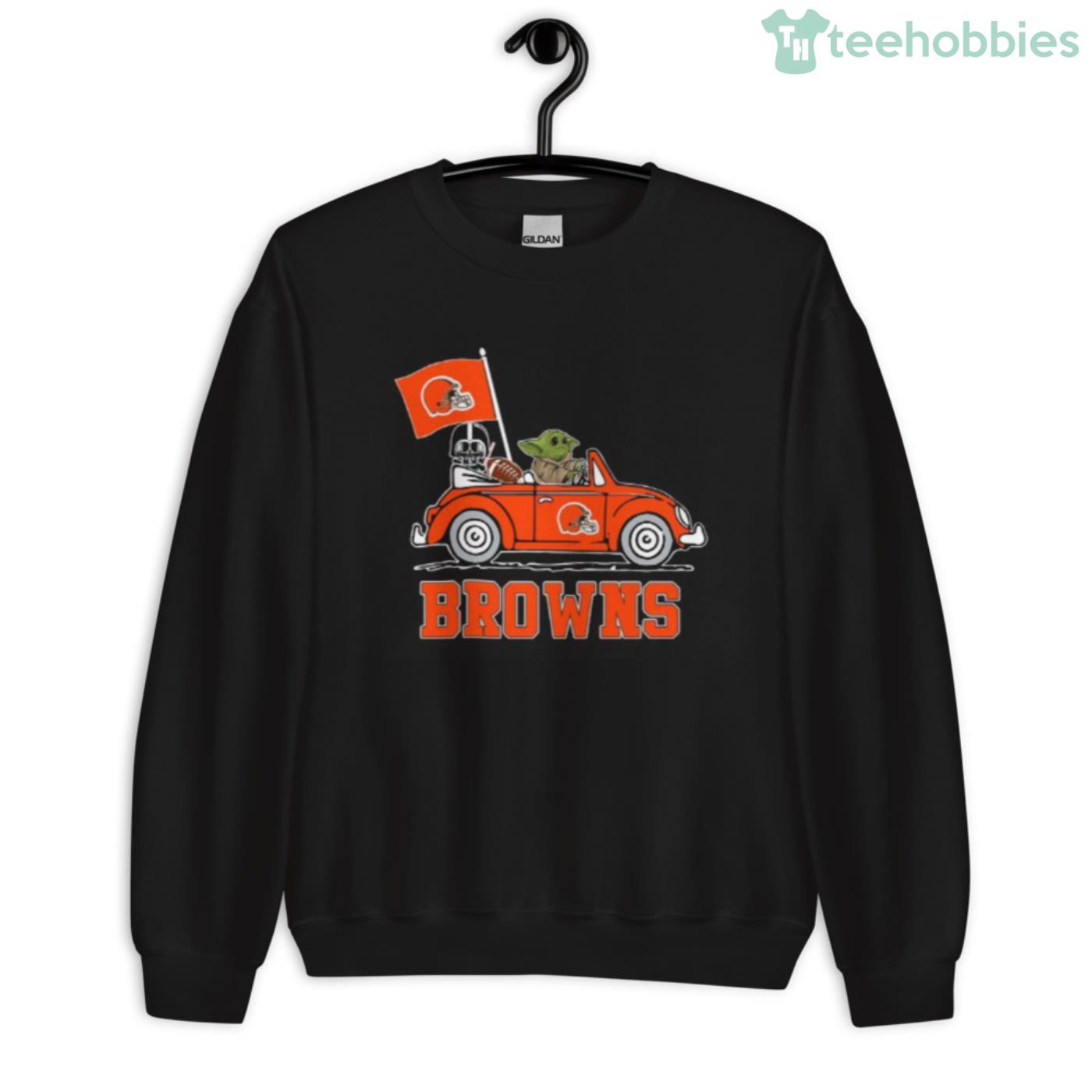 NFL Football Cleveland Browns Baby Yoda Star Wars Shirt Hoodie