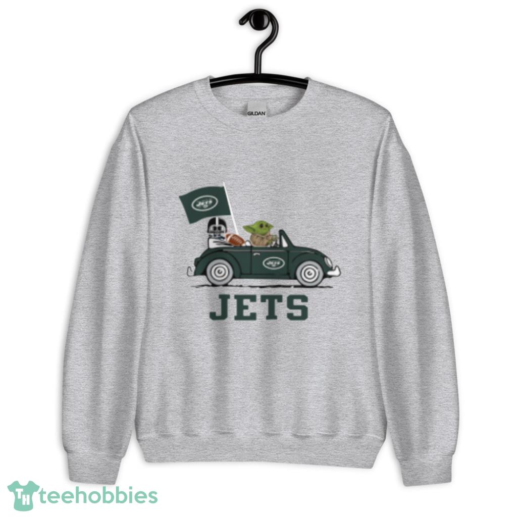 New York Jets NFL Team Logo Baby Yoda Hawaiian Shirt - Freedomdesign