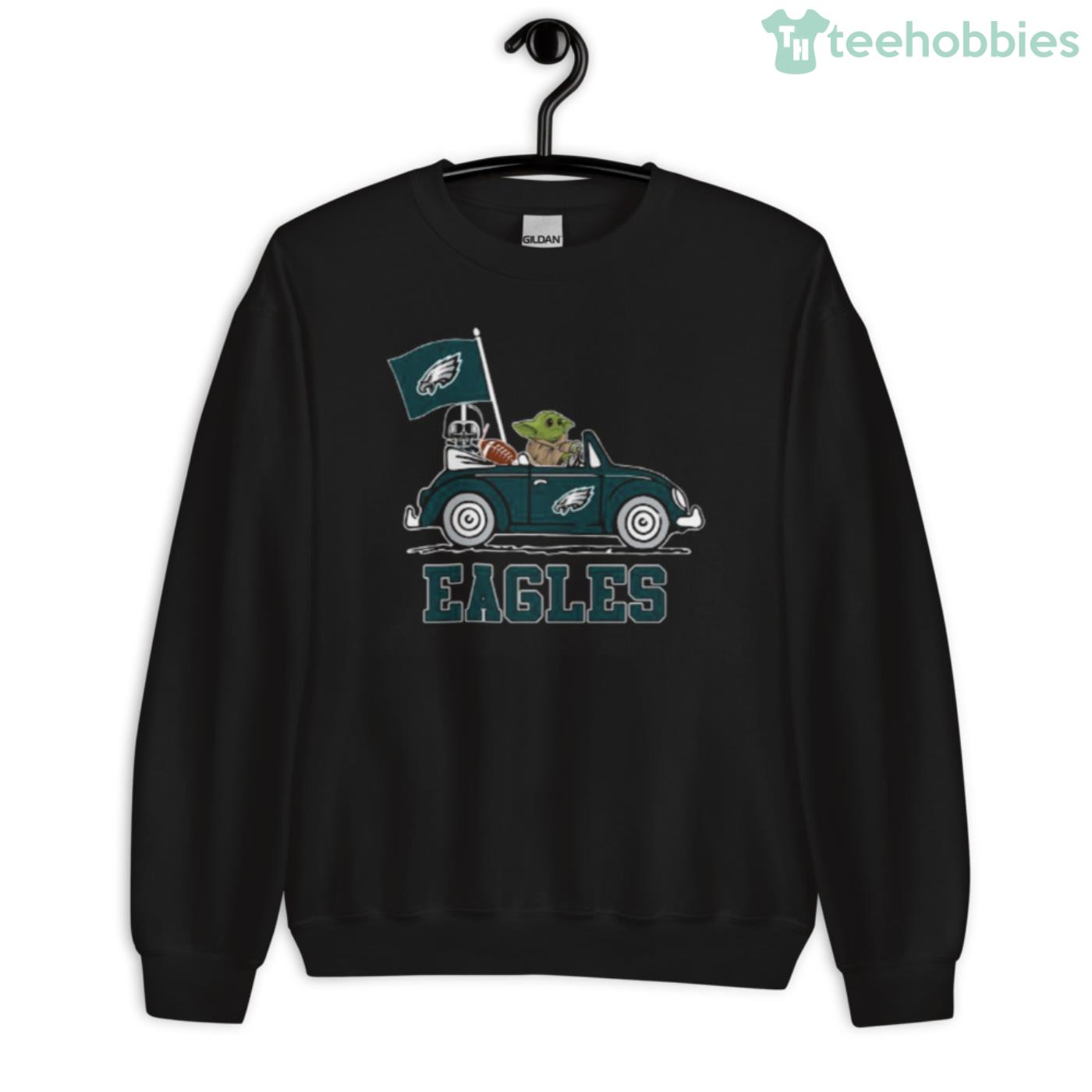 NFL Philadelphia Eagles Ugly Christmas Sweater Cute Baby Yoda Unisex Sweater