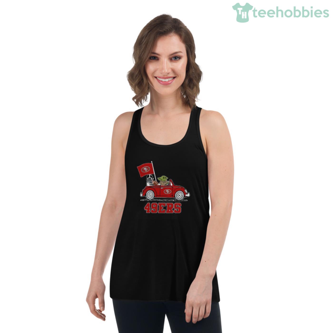 Baby Yoda Loves The San Francisco 49ers Star Wars NFL Women's T