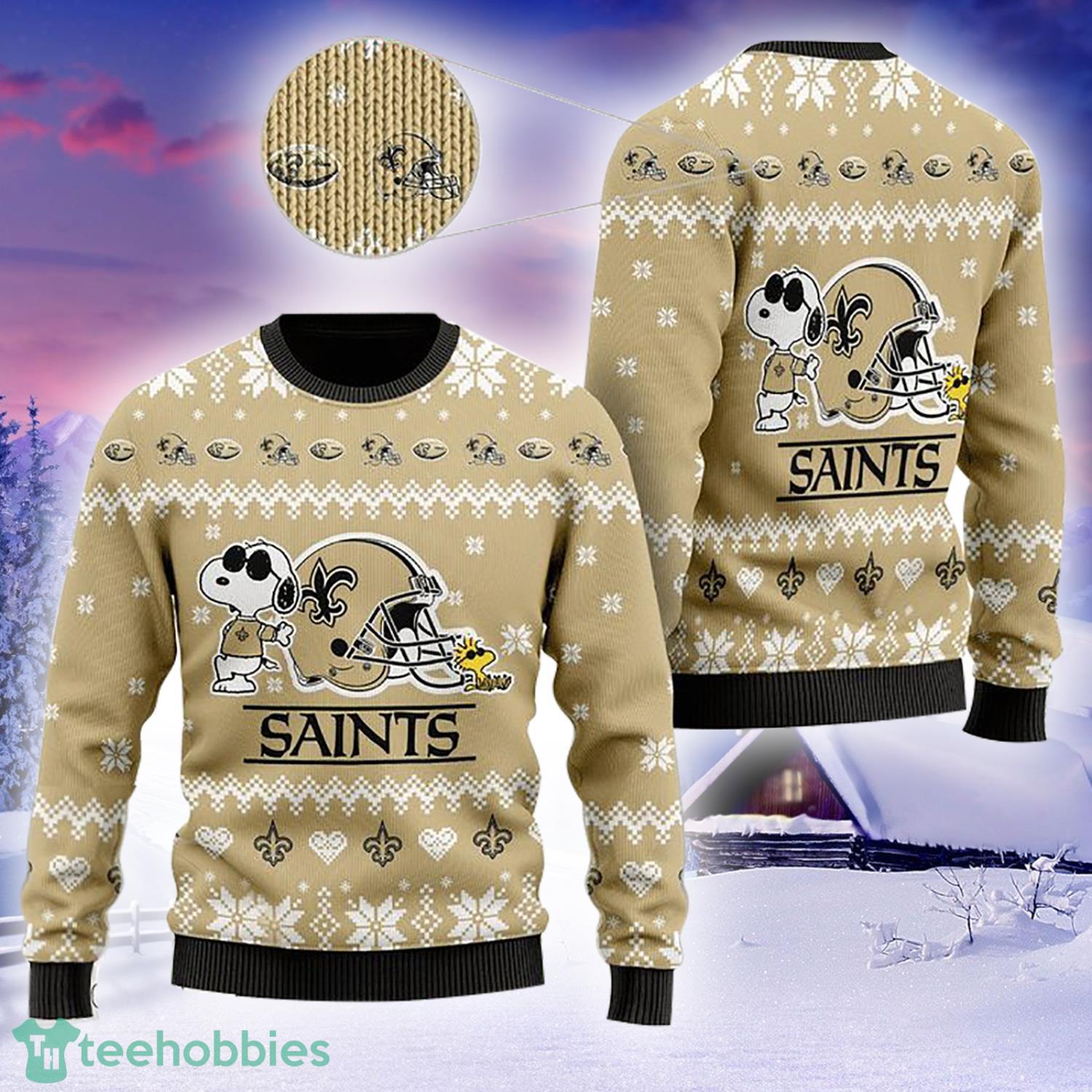 New Orleans Saints Snoopy NFL Christmas Ugly Sweater Gift For Fans