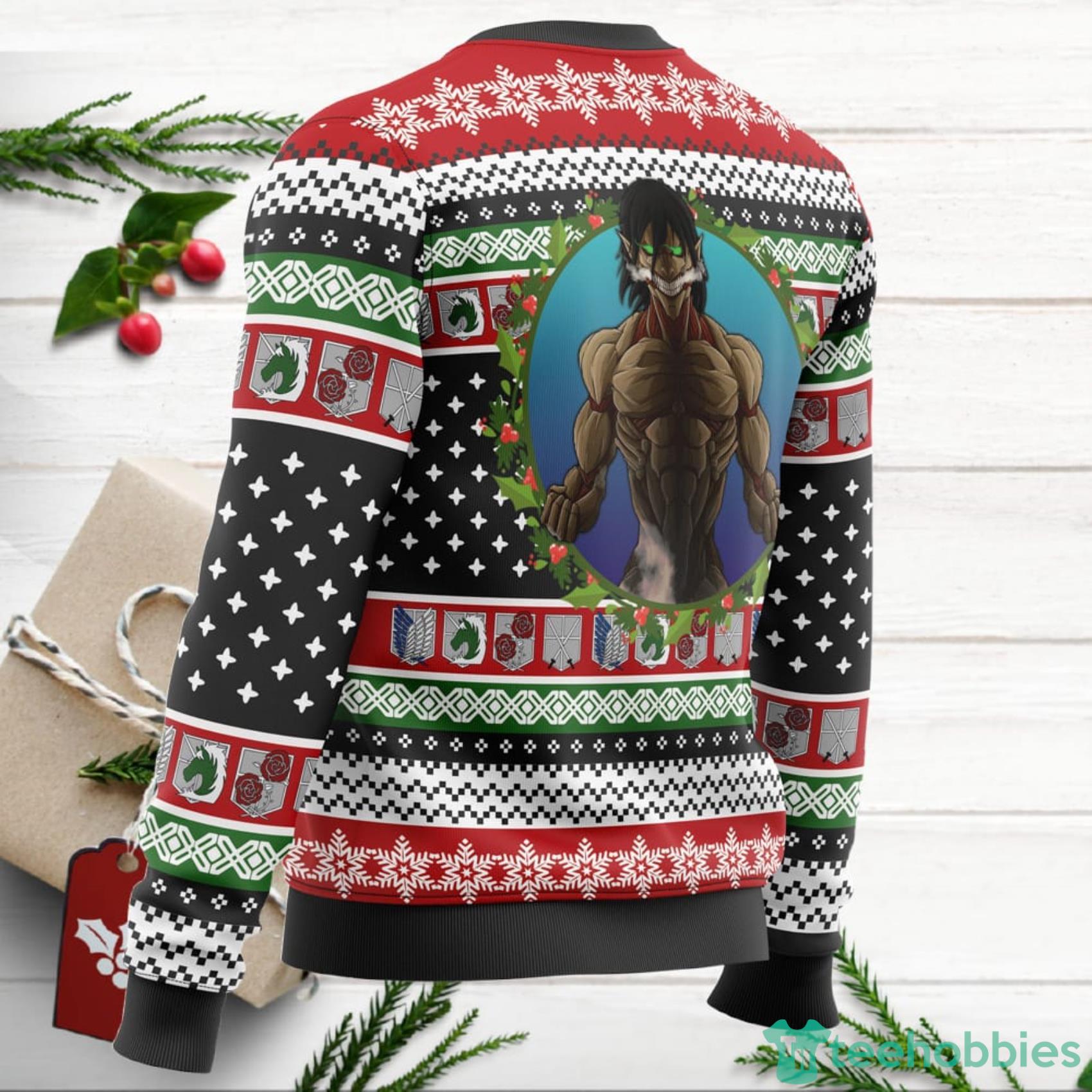 Nine Titans Attack on Titan Ugly Christmas Sweater For Men And Women Product Photo 3 Nine Titans Attack on Titan Ugly Christmas Sweater For Men And Women Product Photo 3