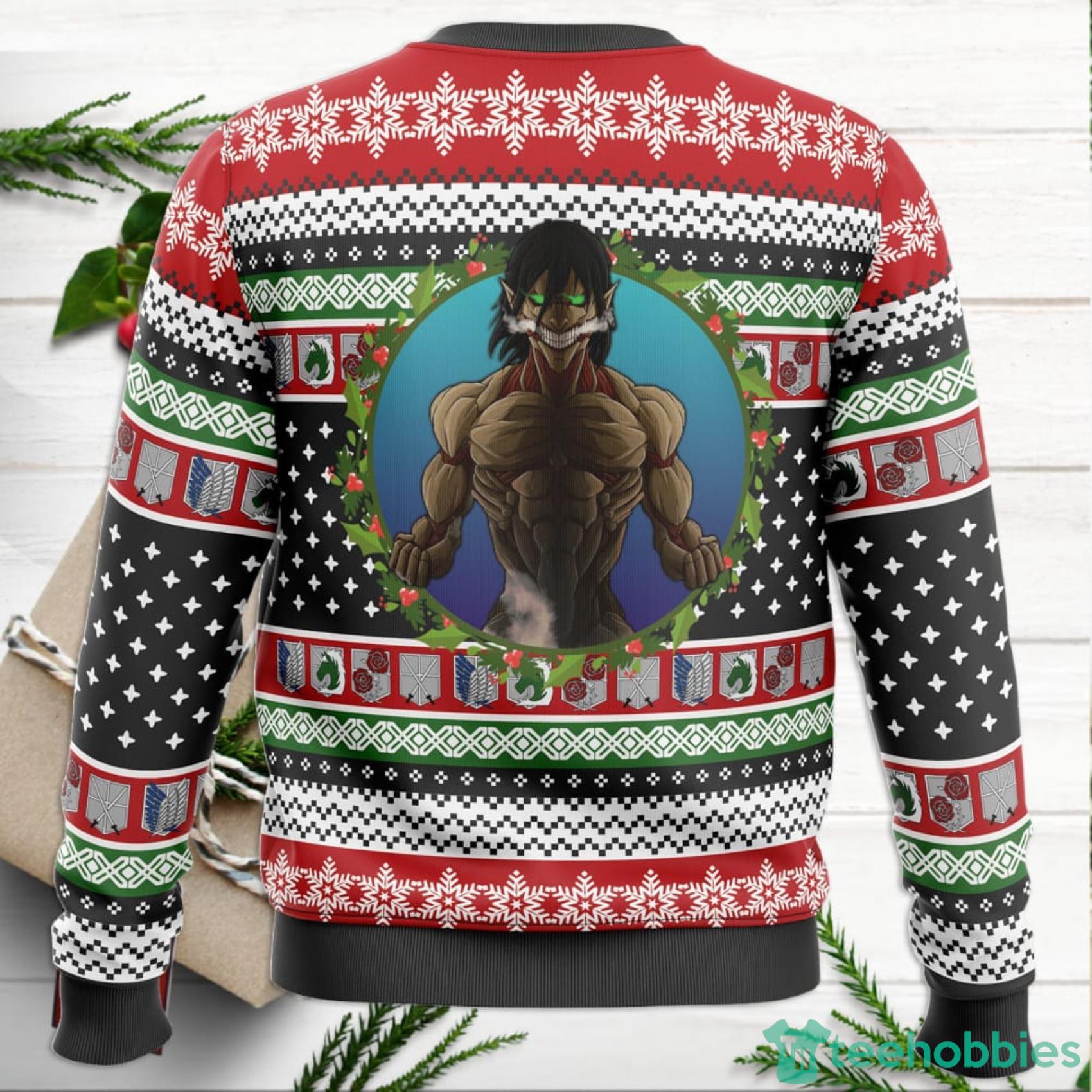 Nine Titans Attack on Titan Ugly Christmas Sweater For Men And Women Product Photo 4 Nine Titans Attack on Titan Ugly Christmas Sweater For Men And Women Product Photo 4