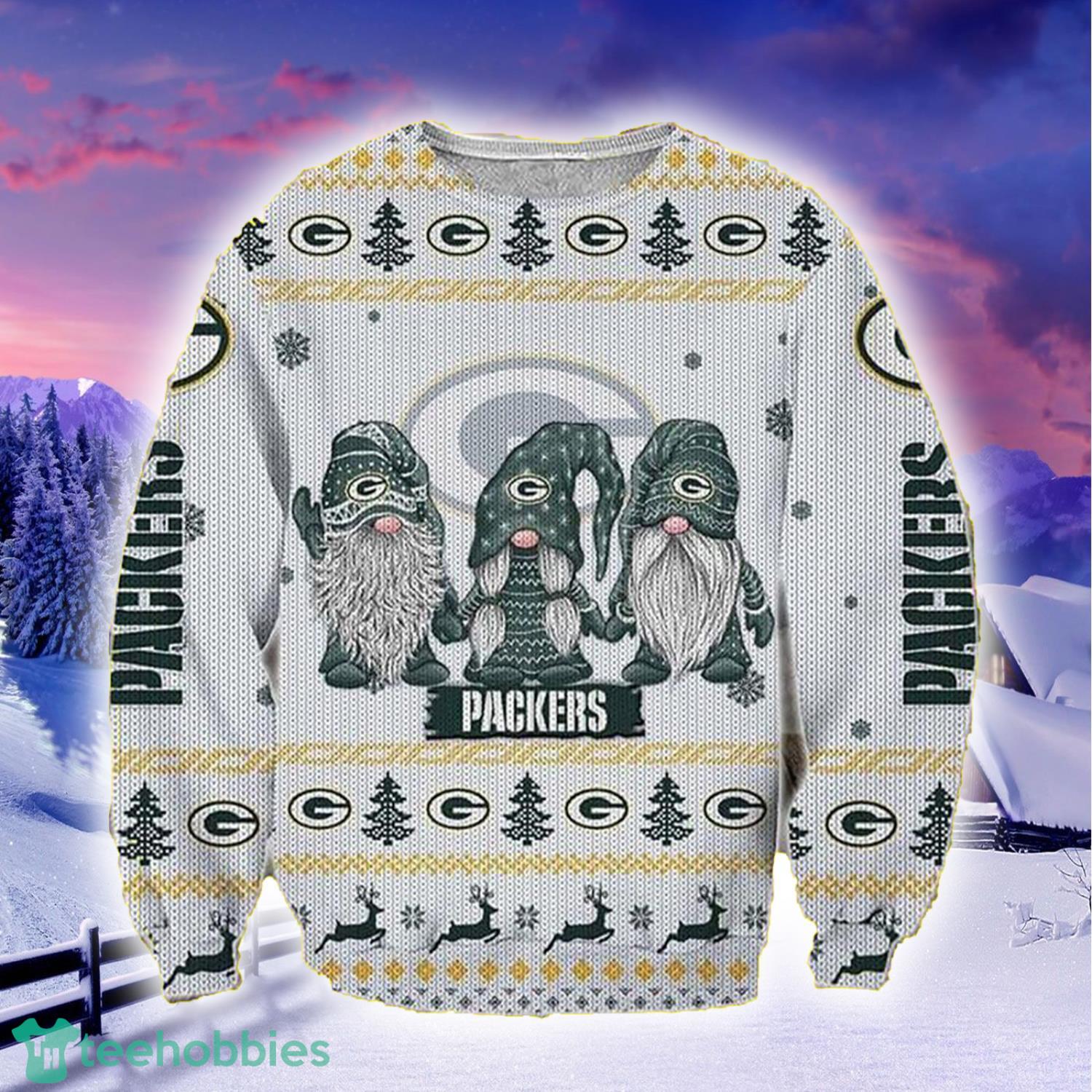 Big Logo 2021 Knit Ugly Pullover Green Bay Packers Full Print Ugly Christmas  Sweater