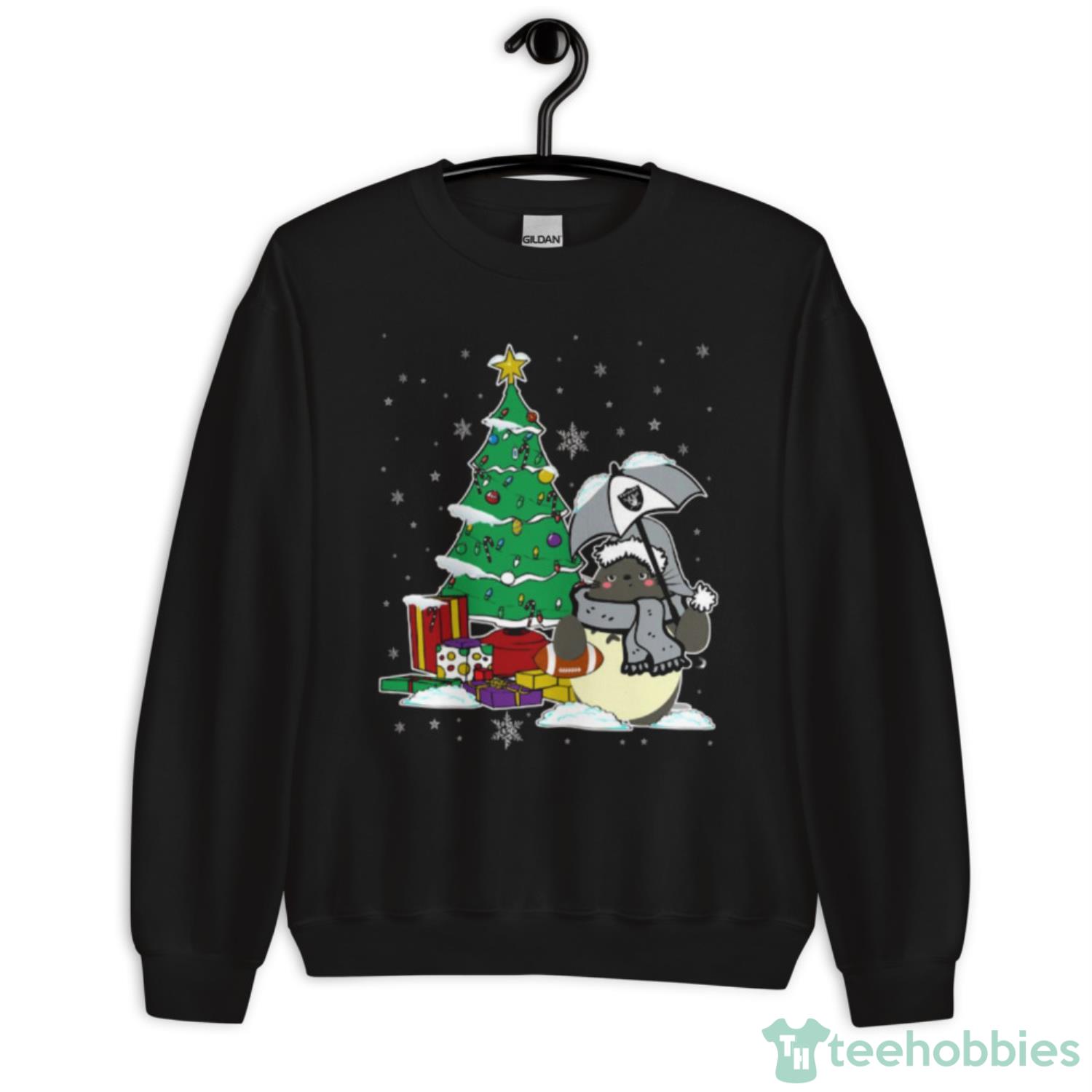 Oakland Raiders NFL Football Cute Tonari No Totoro Christmas Shirt For Fans - Unisex Crewneck Sweatshirt Oakland Raiders NFL Football Cute Tonari No Totoro Christmas Shirt For Fans - Unisex Crewneck Sweatshirt