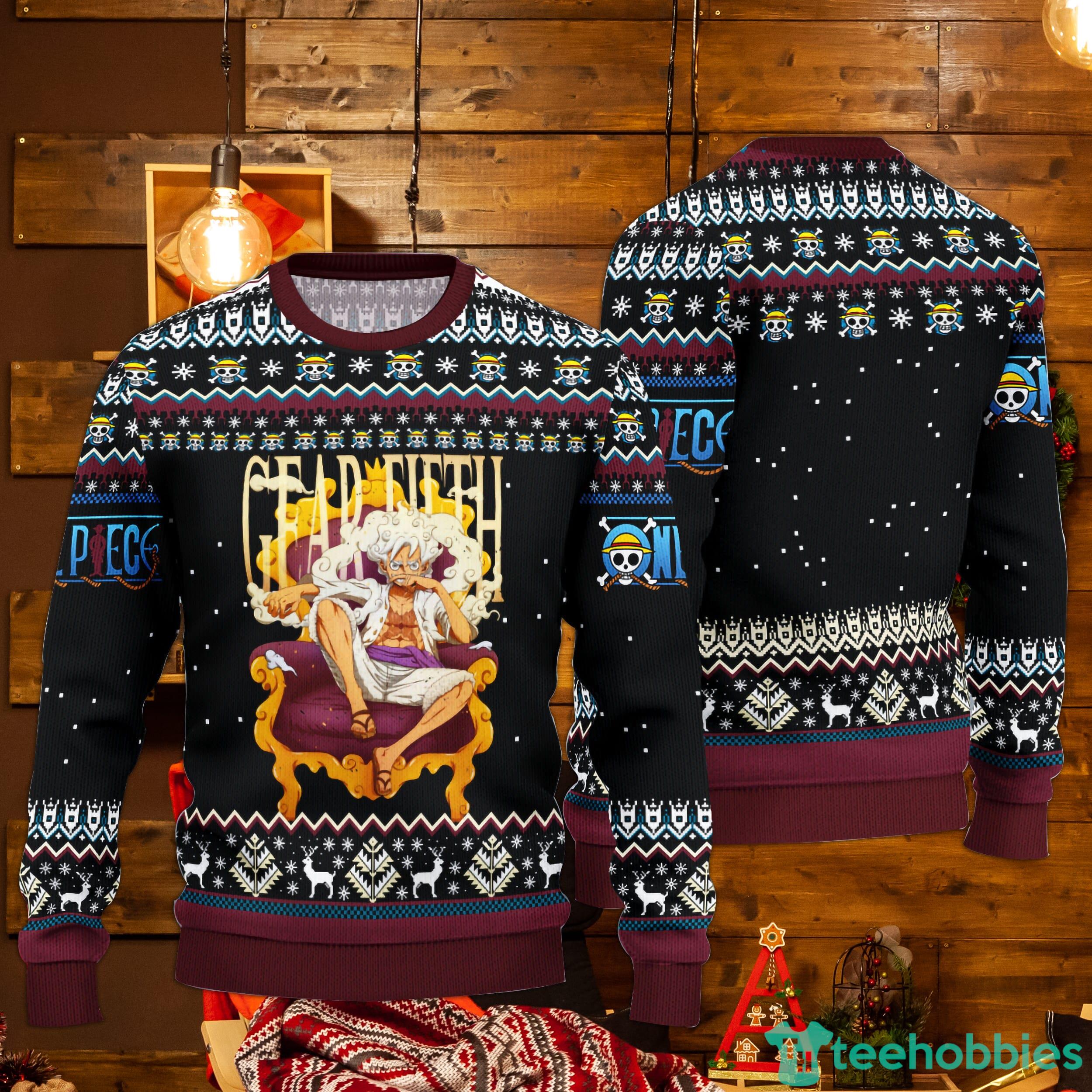 One piece anime on sale ugly christmas sweater