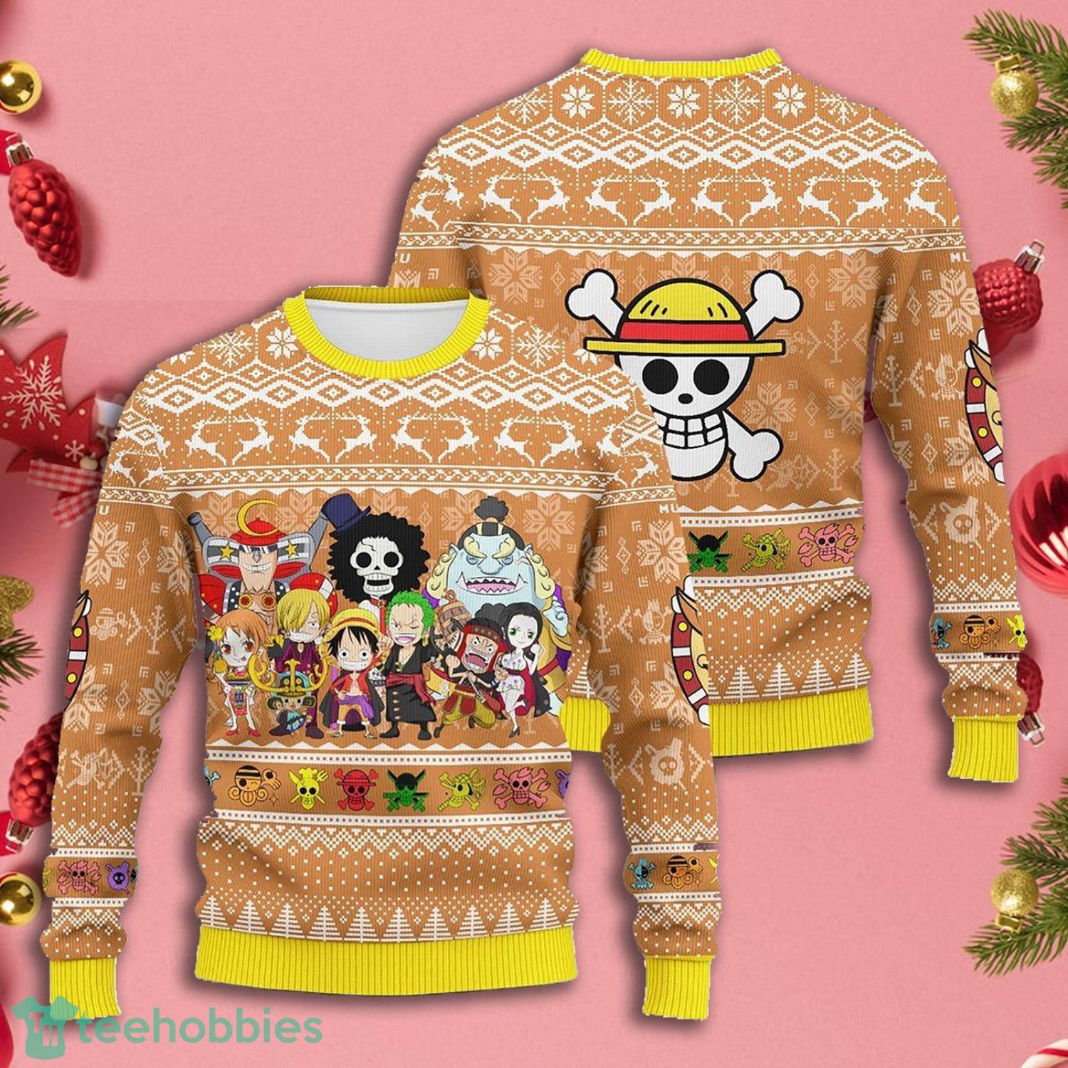 One Piece Movies Merry Mugiwara Pirates One Piece Merry Christmas Ugly  Sweater