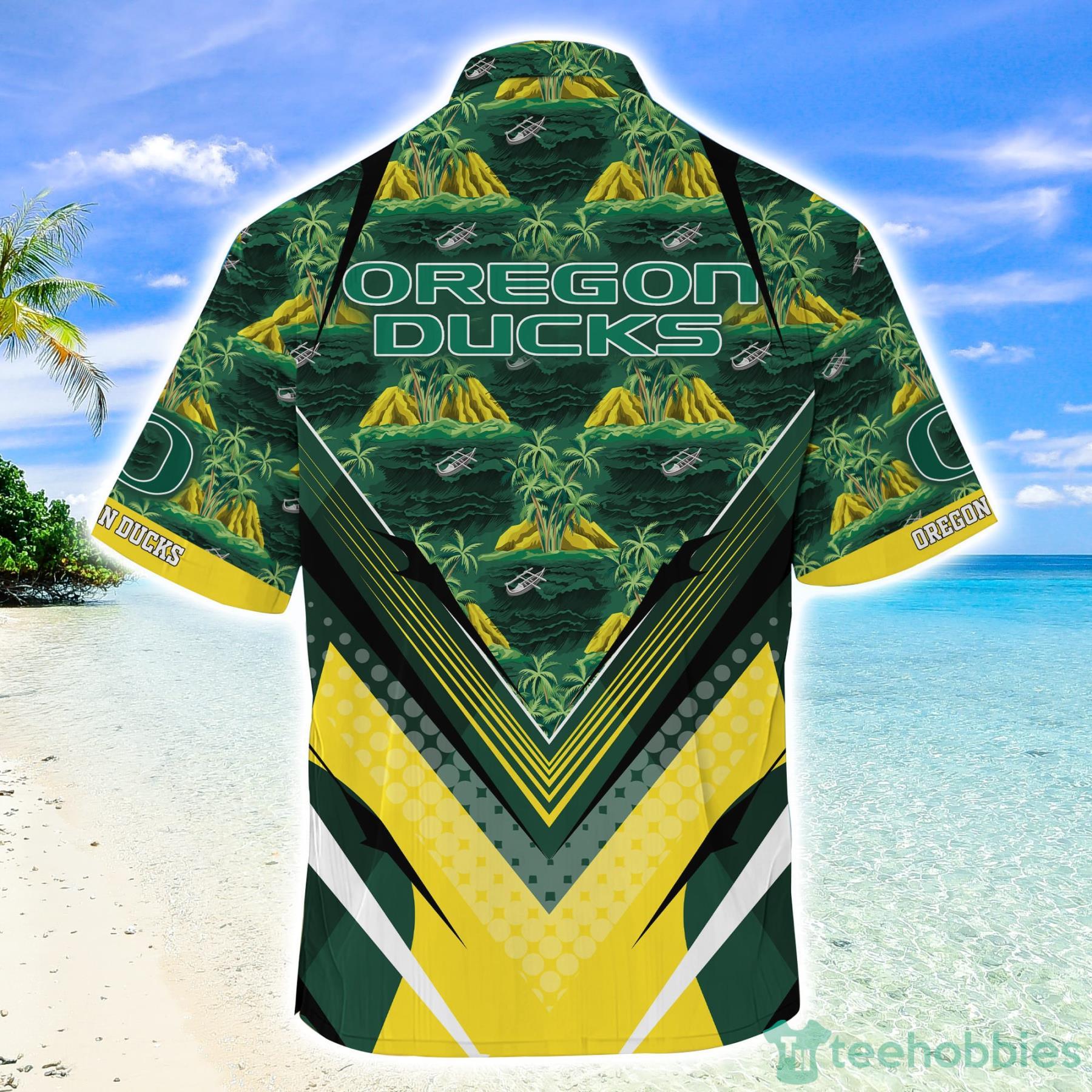Oregon Ducks Summer Gift Hawaiian Shirt And Short image Oregon Ducks Summer Gift Hawaiian Shirt And Short Product Photo 3